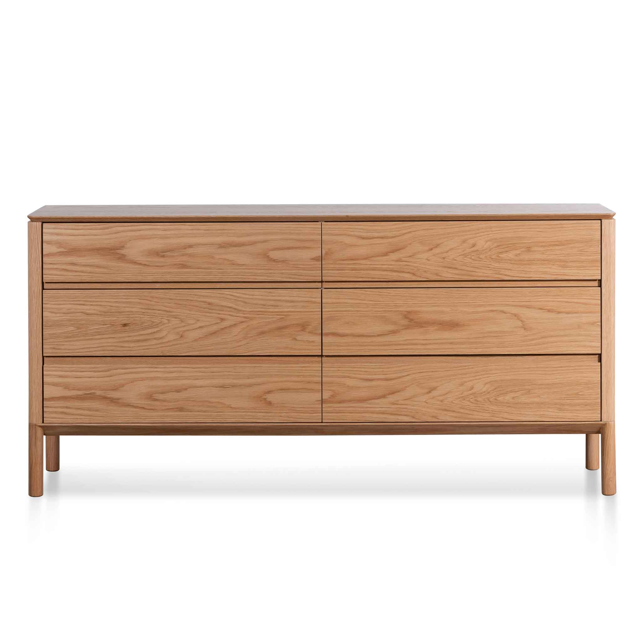 Norris 6 Drawers Wooden Chest - Natural - Image 3