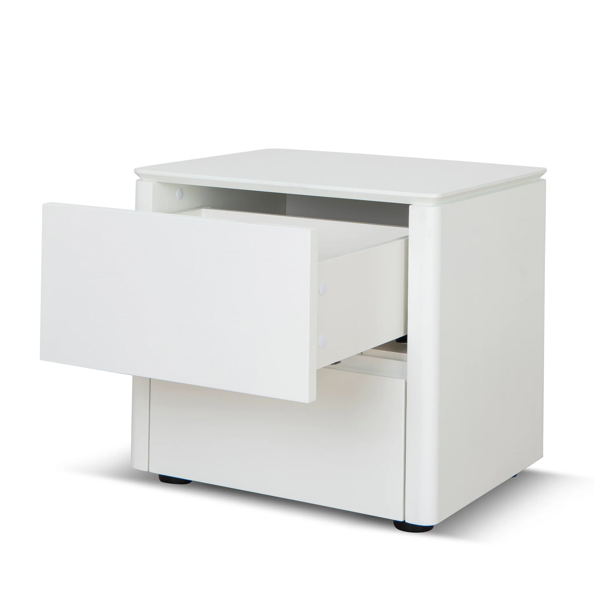 Norris Bedside Table - White Oak Veneer - Image 7
