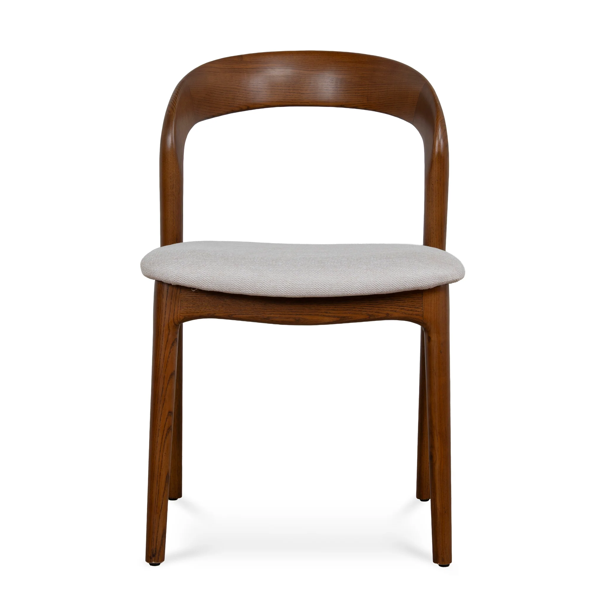 Set of 2 - Marlow Walnut Dining Chair - Naxos Beige - Image 2