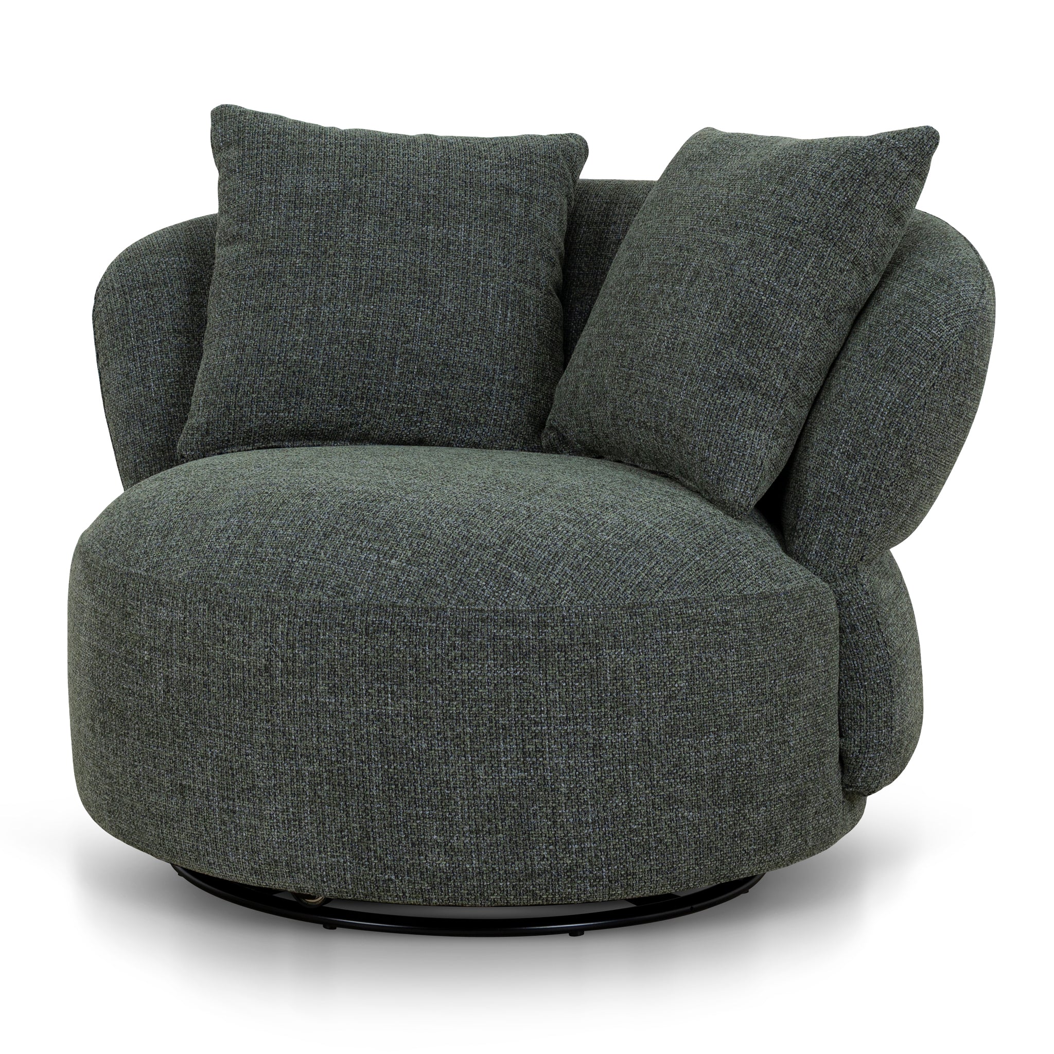 Oasis Swivel Lounge Chair - Moss Green