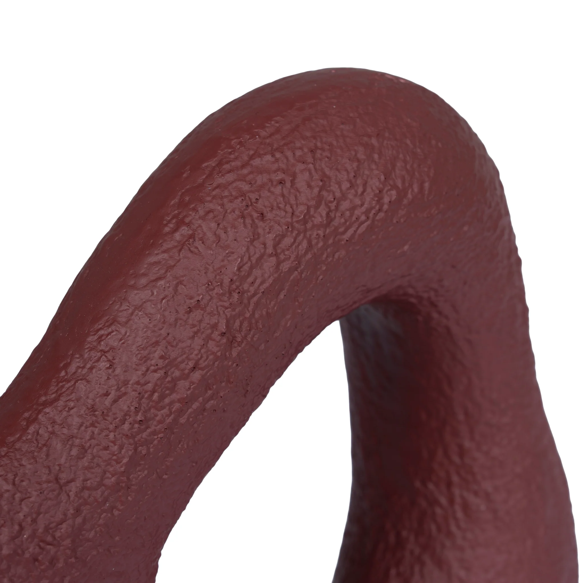 Obira Organic Shape Marble Sculpture - Maroon - Image 7