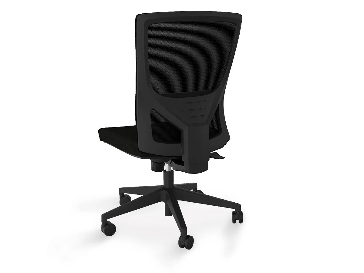 Optic Mesh Ergonomic Office Chair - Black - Image 2