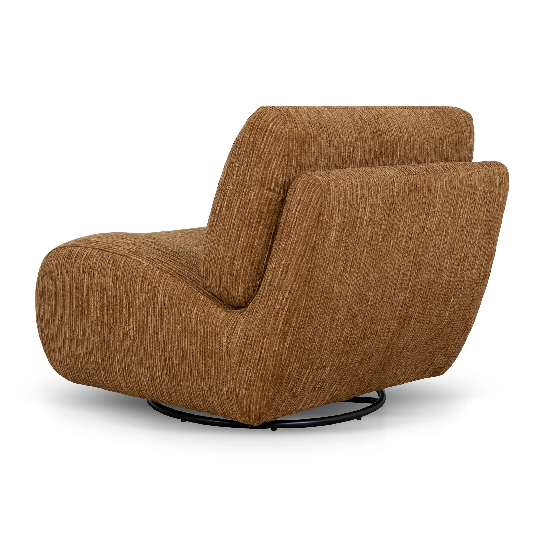 Opulence Swivel Lounge Chair - Honey Gold - Image 4