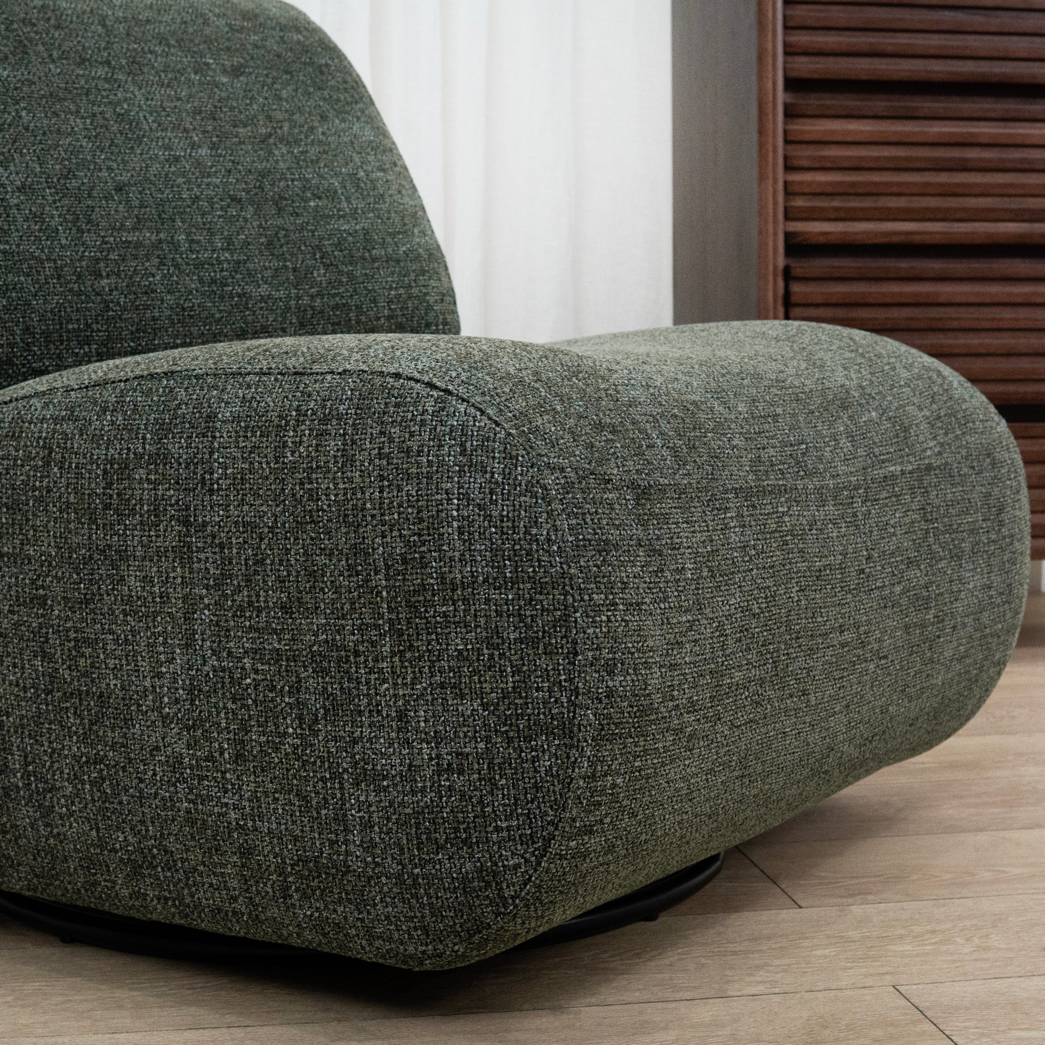 Opulence Swivel Lounge Chair - Moss Green - Image 3