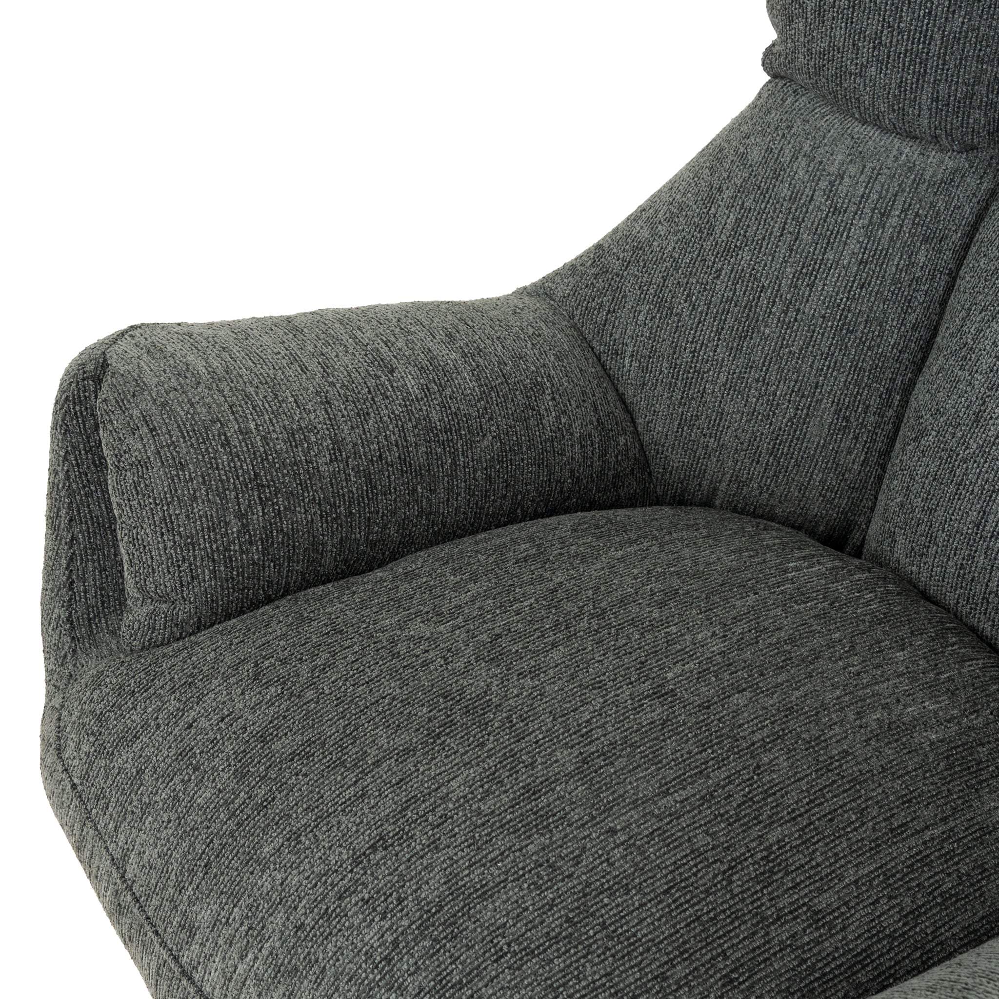 Orion Swivel Armchair - Dark Fern Green - Image 14
