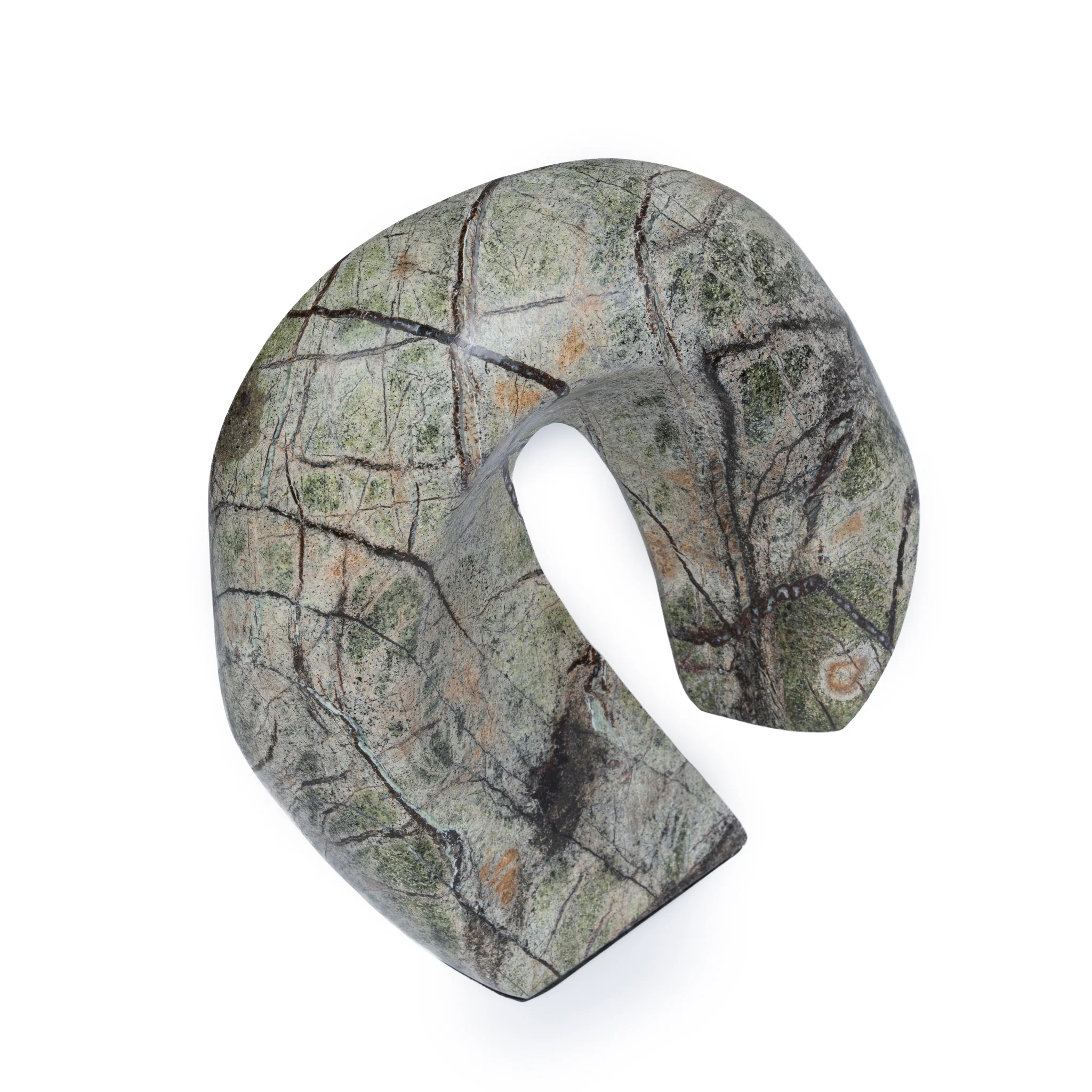 Orvia Sea Waves Marble Sculpture - Green - Image 7