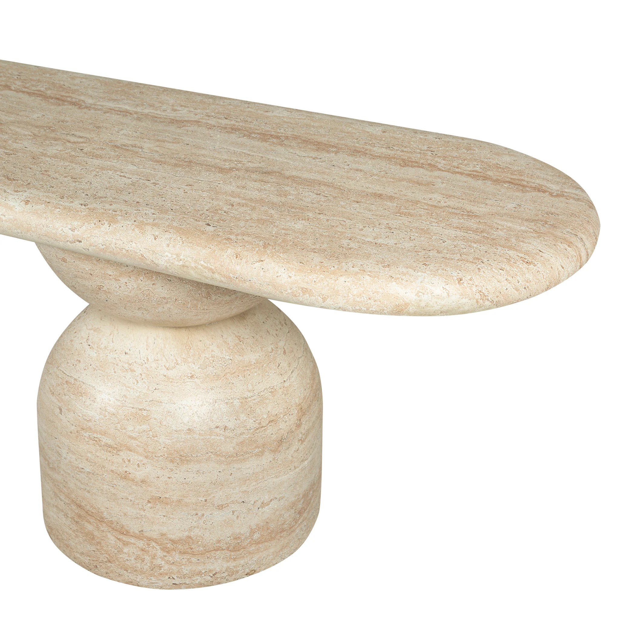 Palatino 2m Indoor Bench - Light Travertine Look - Image 6