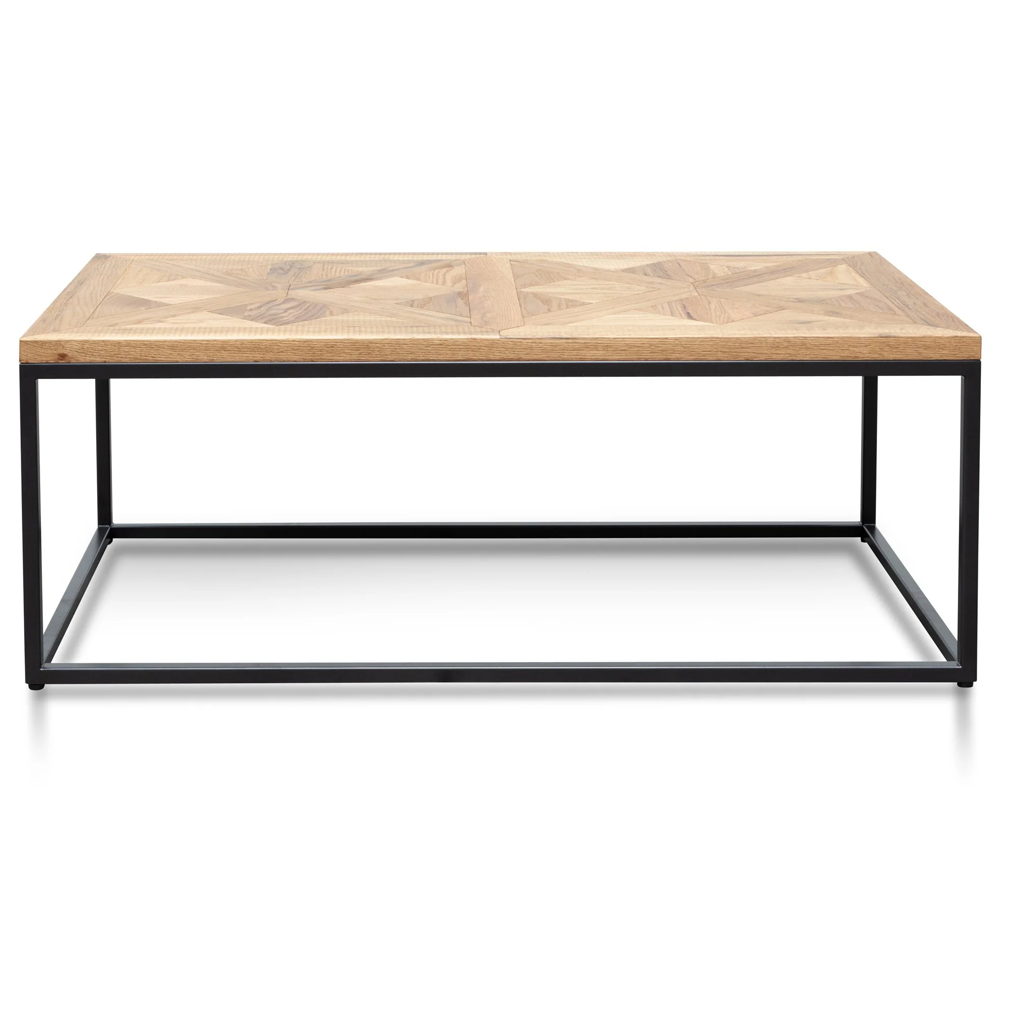 Percy 114cm Coffee Table - European Knotty Oak and Peppercorn - Image 3