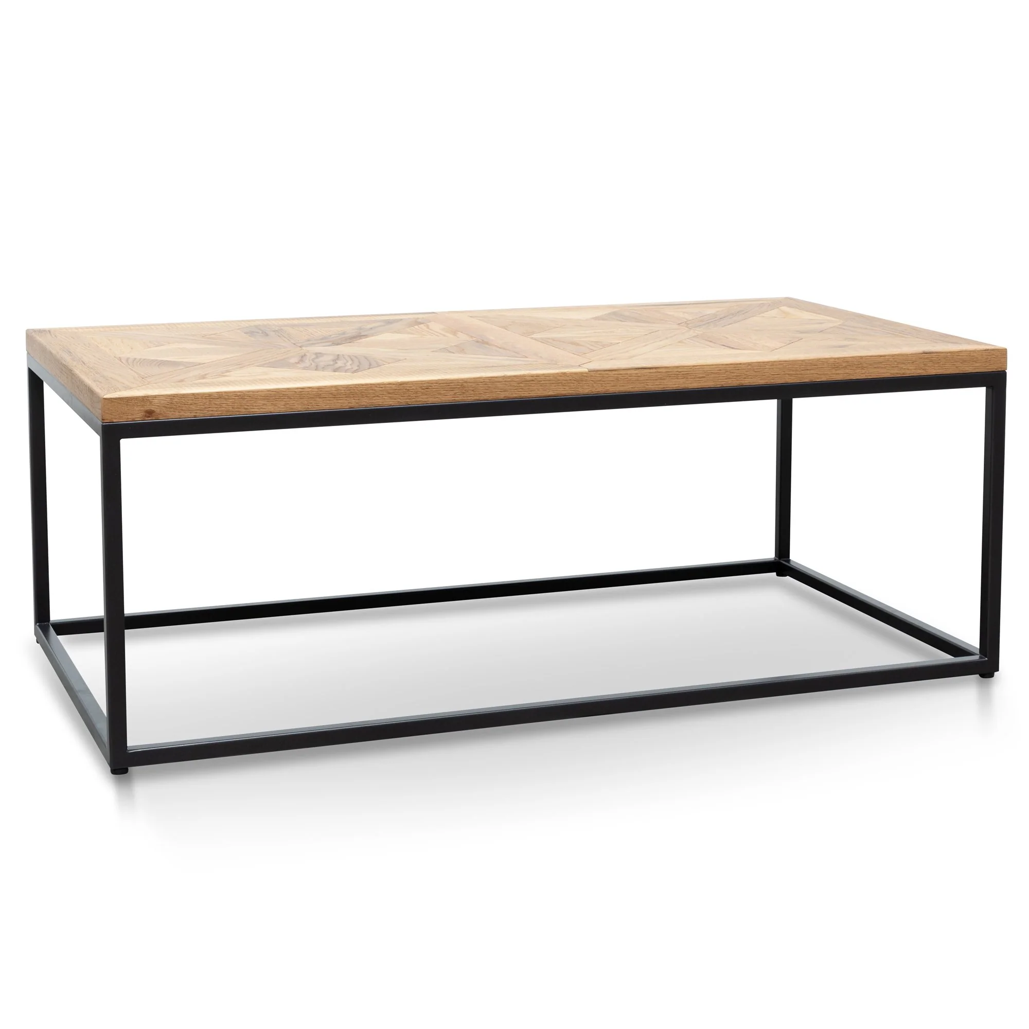 Percy 114cm Coffee Table - European Knotty Oak and Peppercorn - Image 5