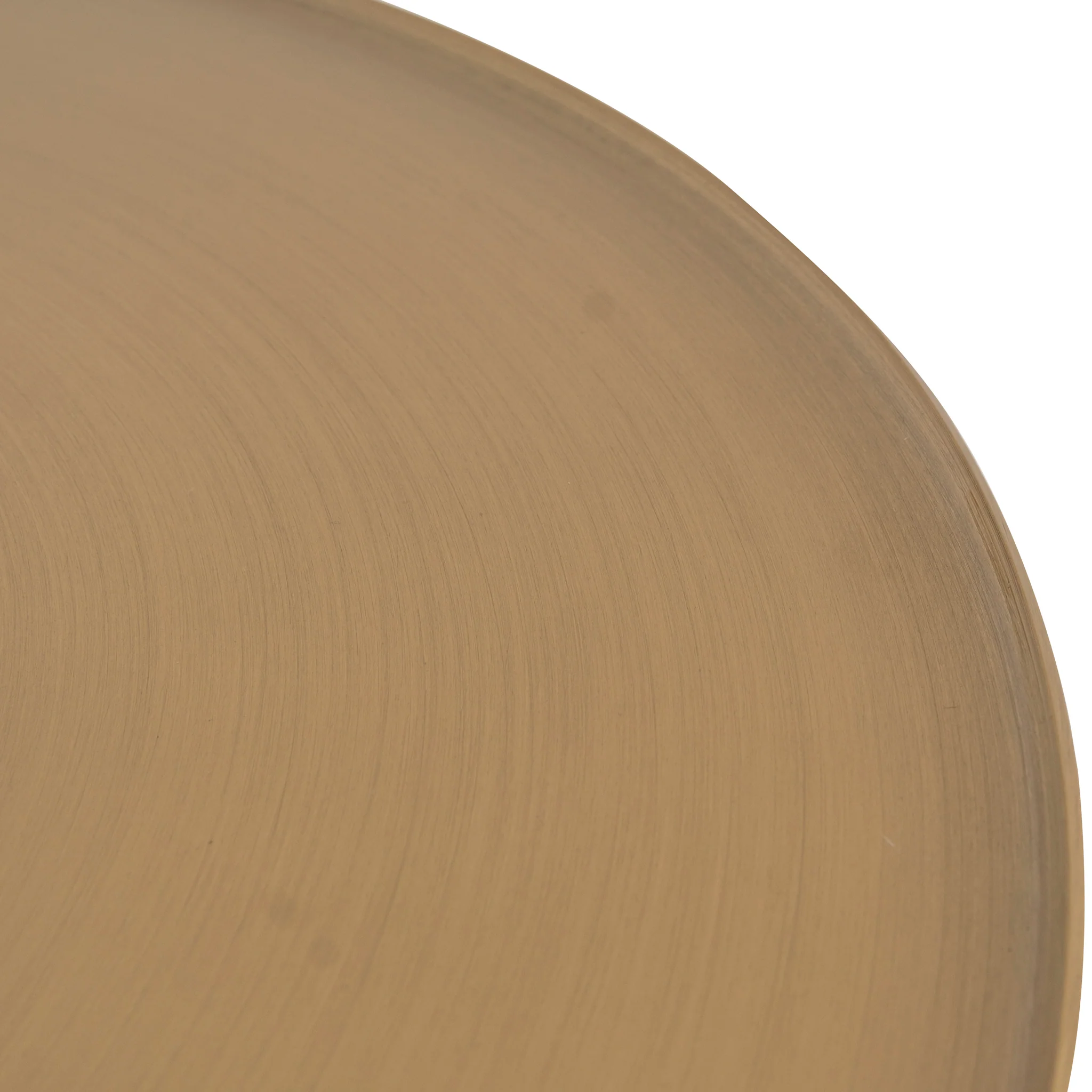 Pravina 45cm Brushed Gold Side Table - Travertine - Image 10