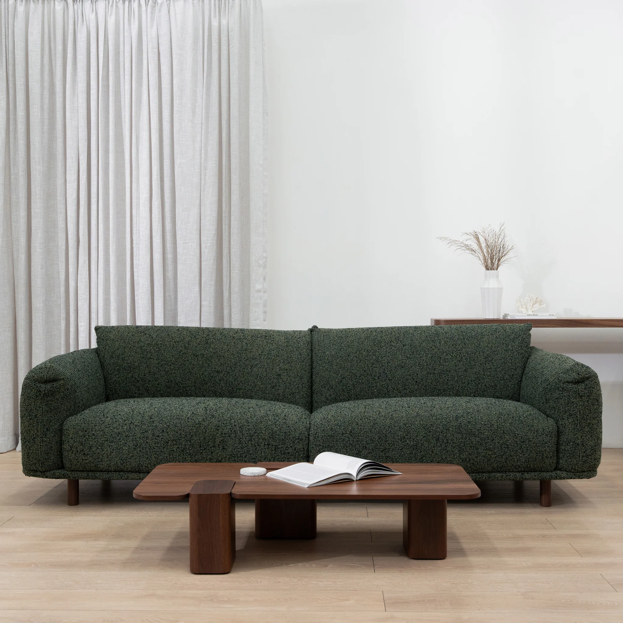 Prisha 3 Seater Sofa - Duffle Green - Image 2