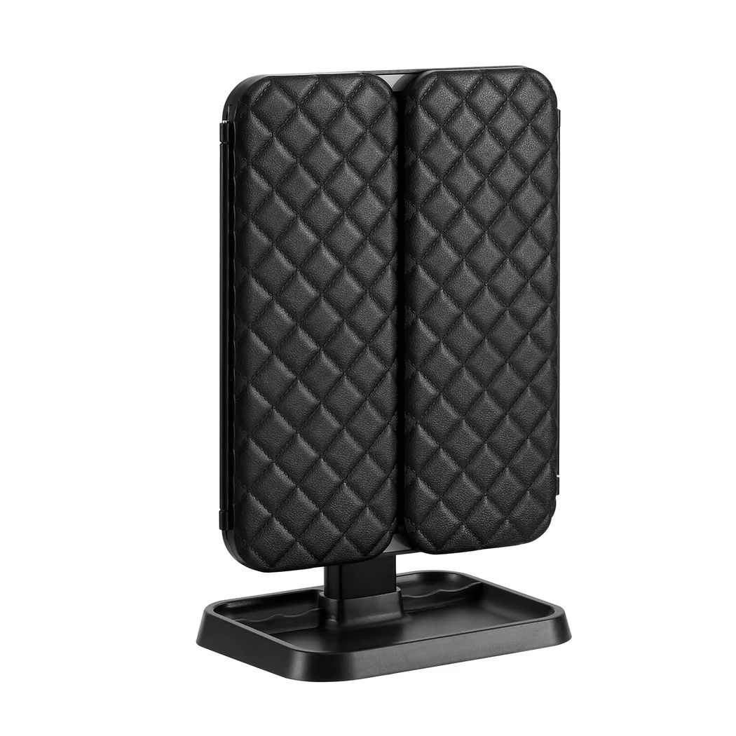 Rebellim LED Makeup Tri-fold Vanity Mirror with Magnifications - Black - Image 4