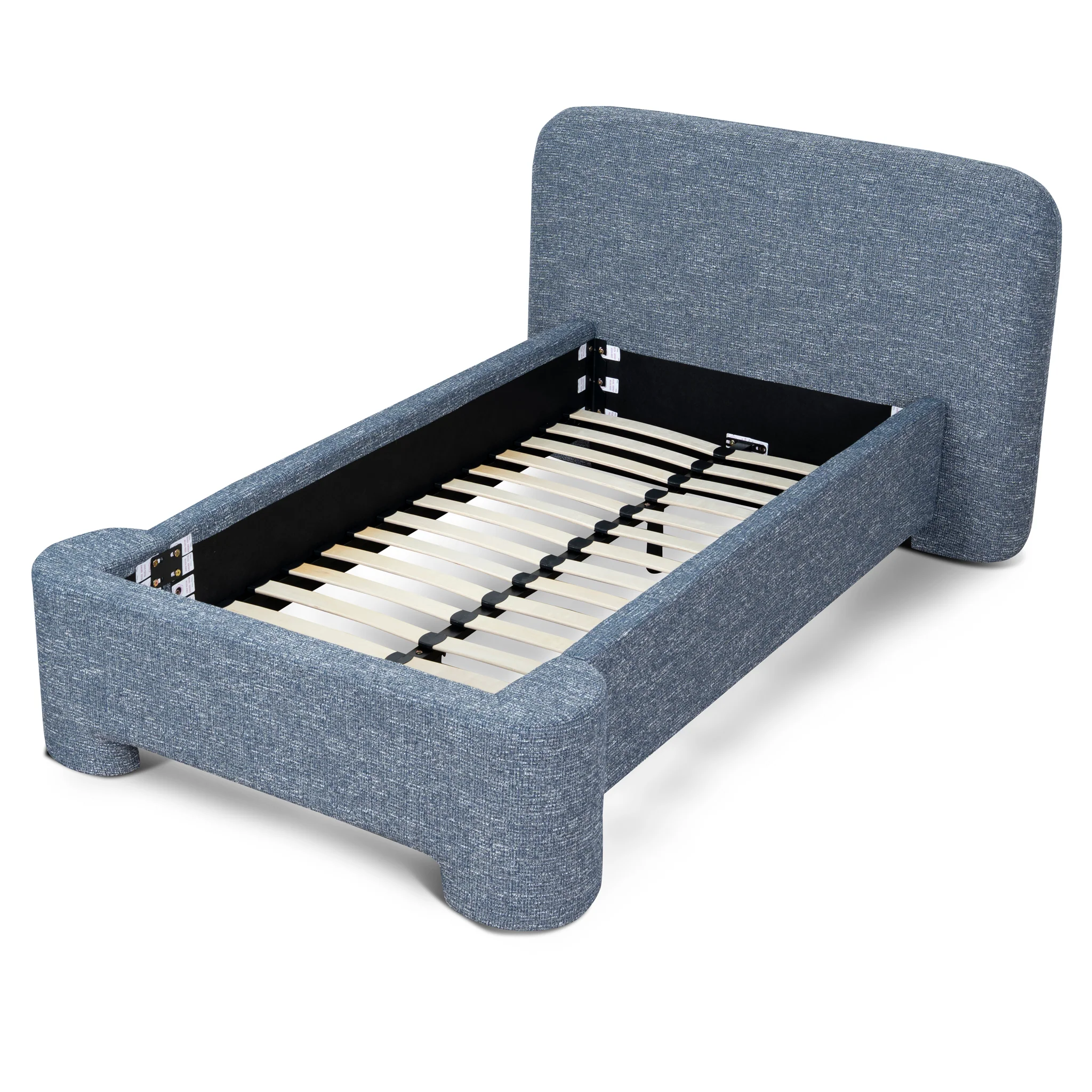 Reko Single Bed Frame - Prussian Blue - Image 3