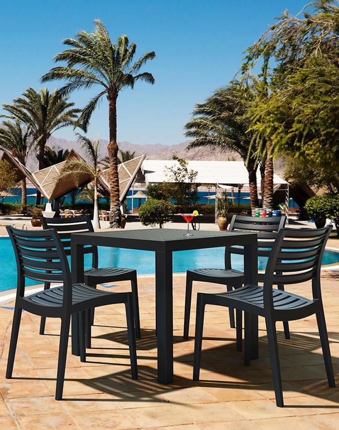 Remo Indoor / Outdoor Dining Chair - Black - Image 6