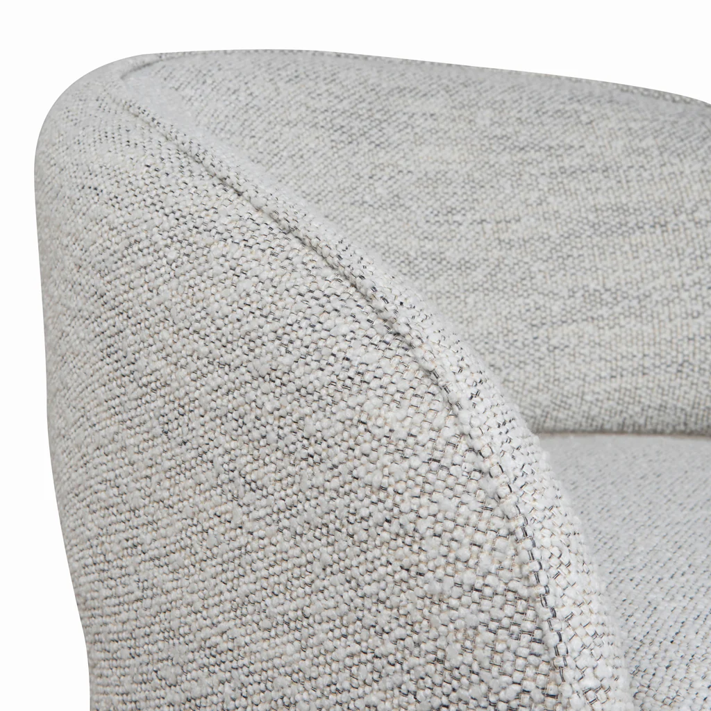 Renata Fabric Armchair - Fog Grey - Image 10