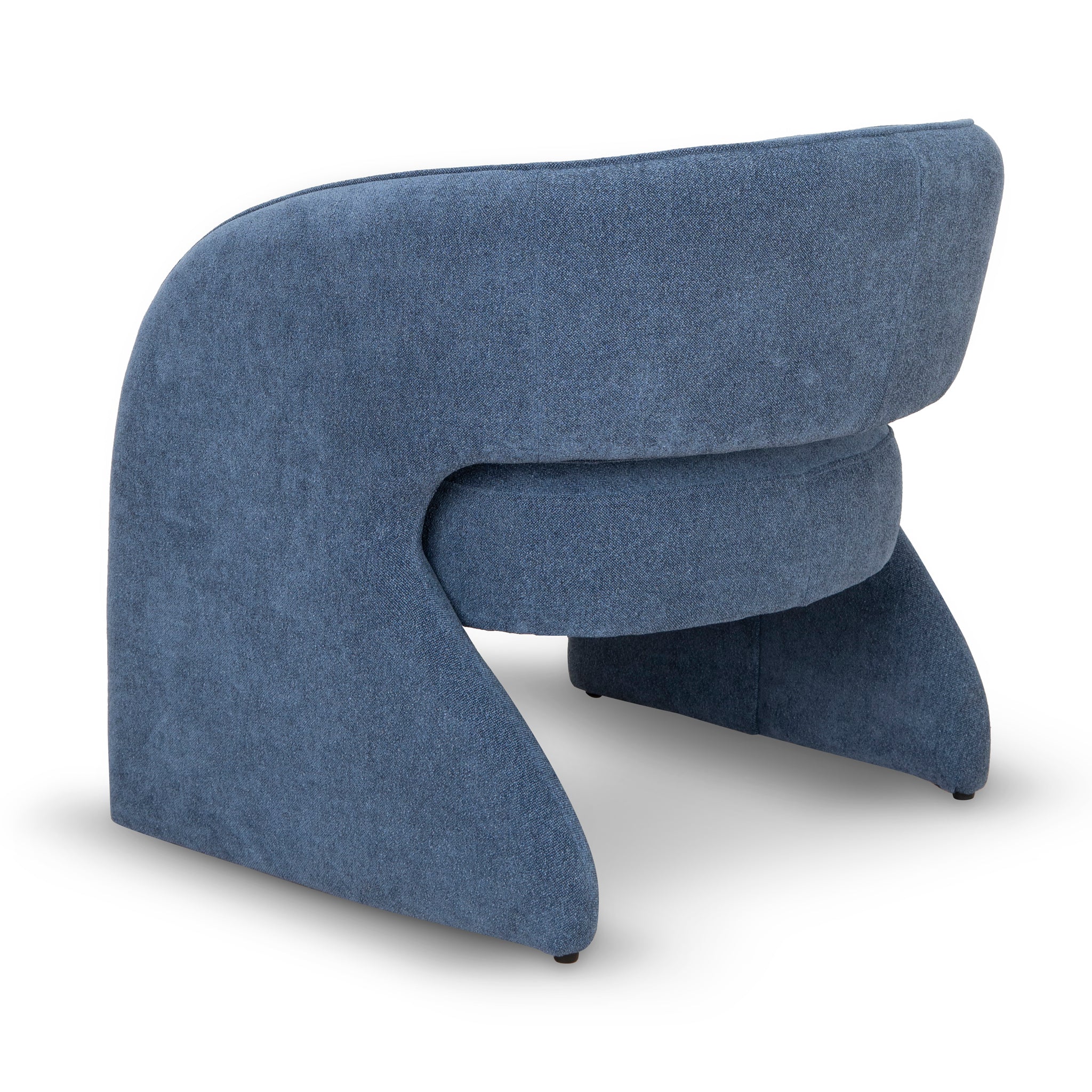 Renata Fabric Armchair - Navy Blue - Image 4