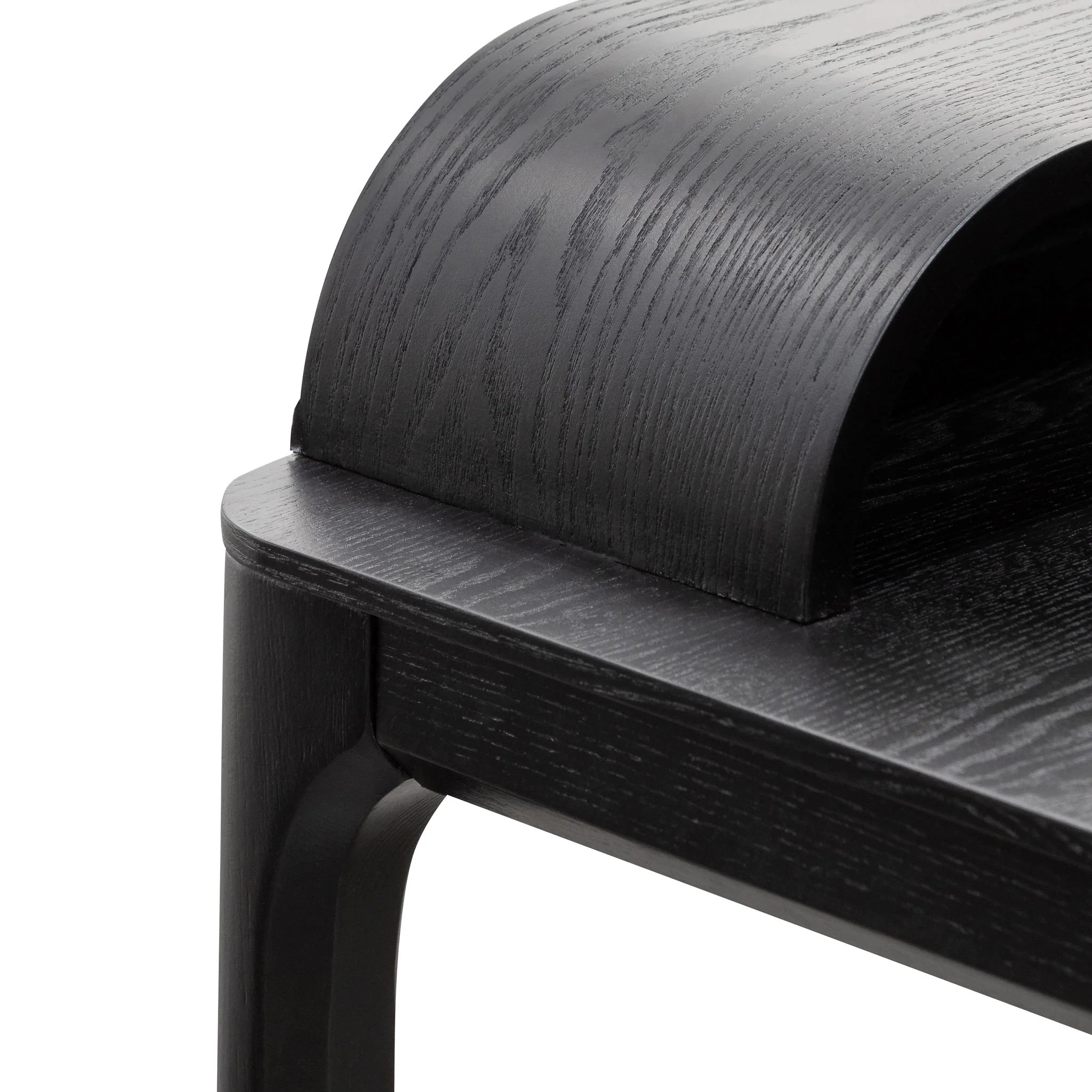 Reva Wooden Home Office Desk - Black - Image 5