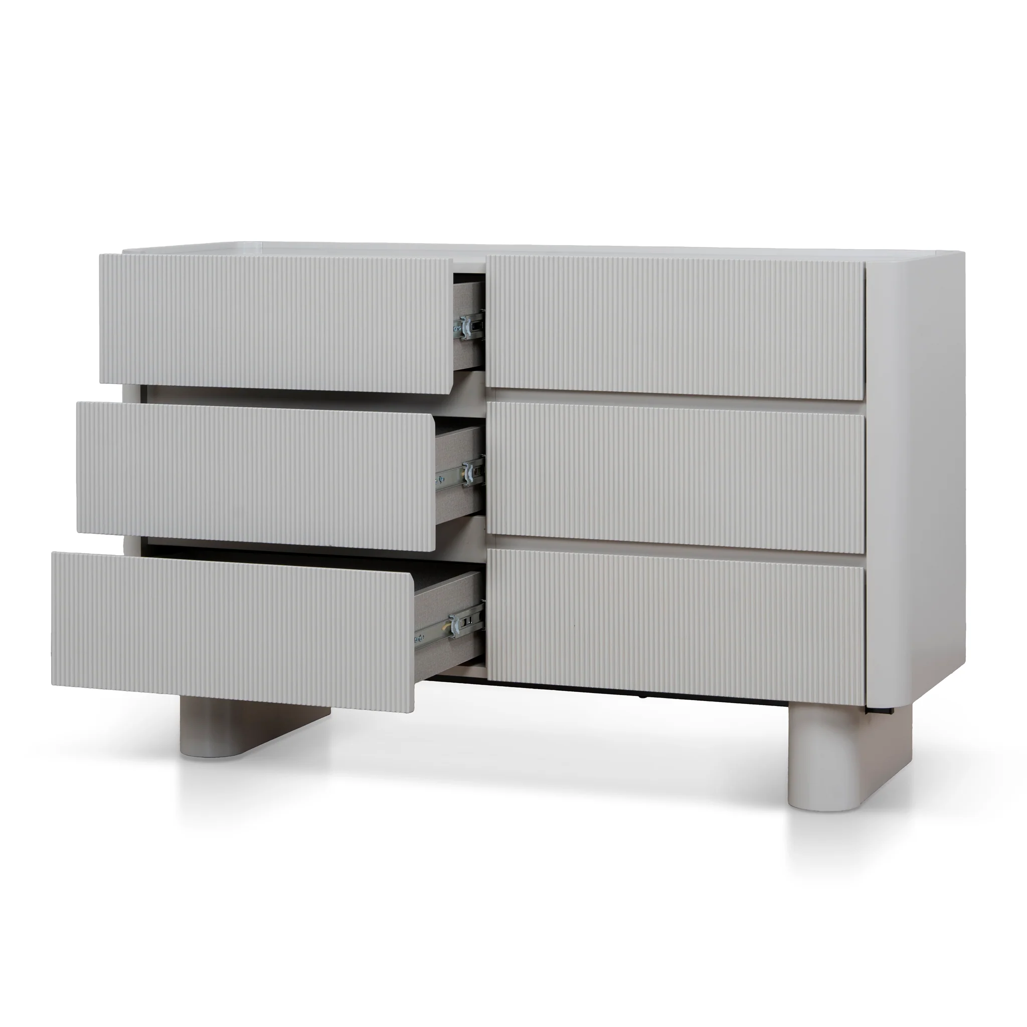 Rilano 1.2m Chest of Drawer - Warm Grey - Image 3
