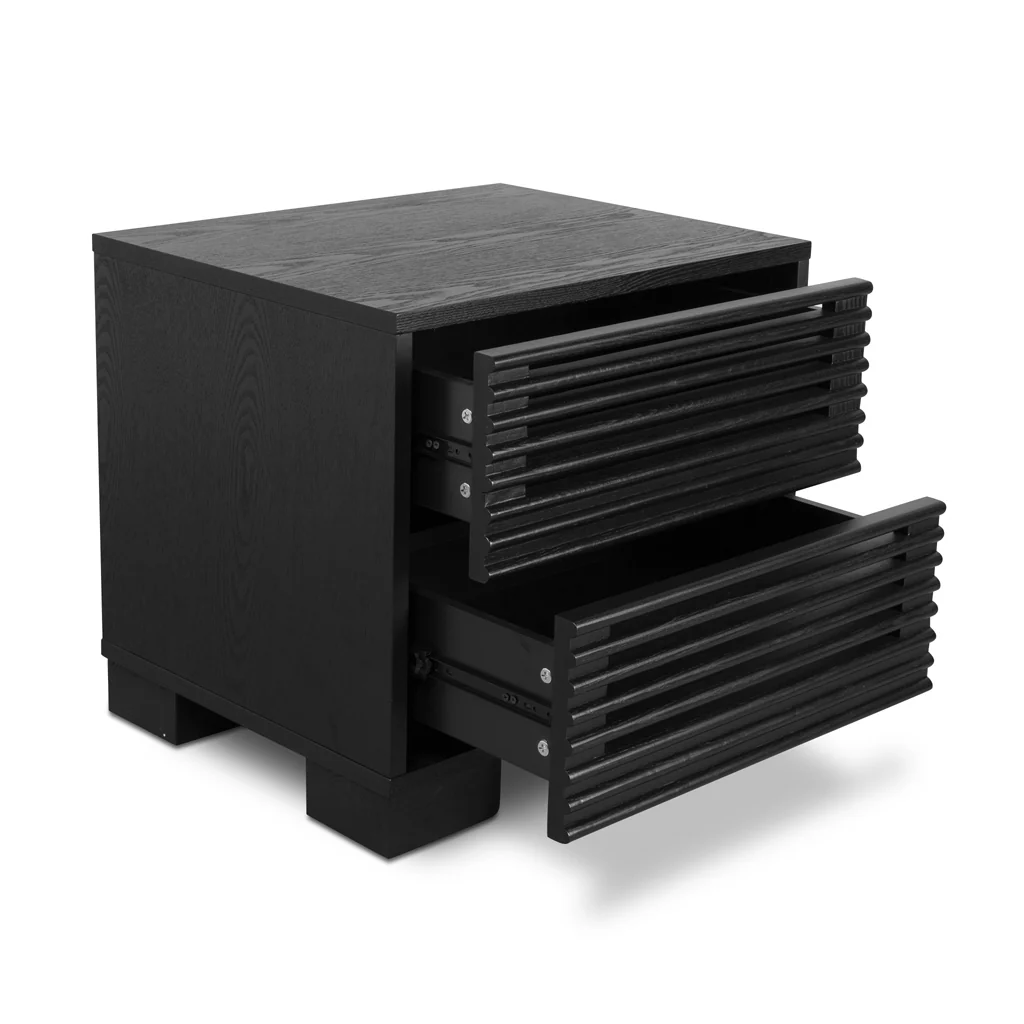 Riley Bedside Table - Full Black - Image 6