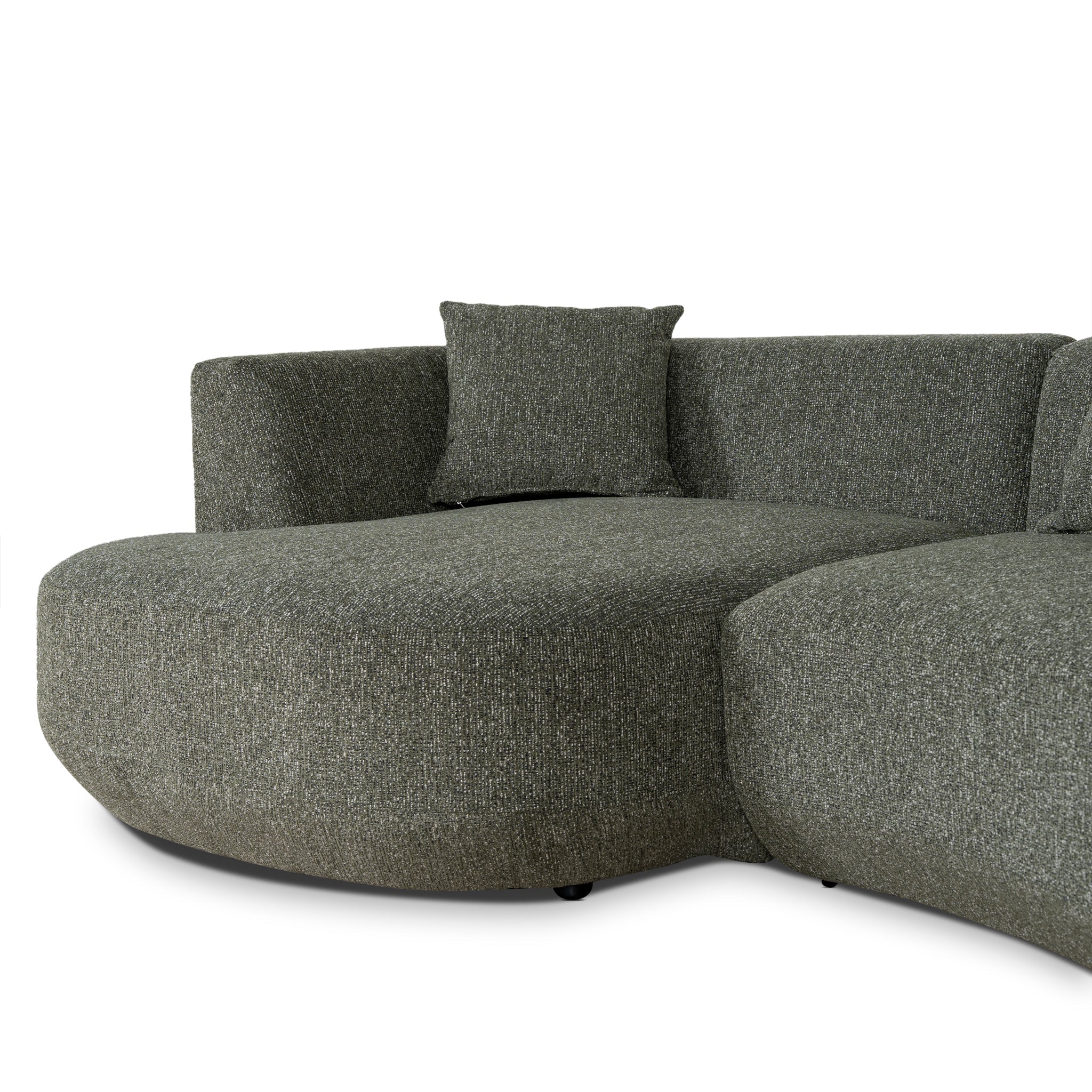 Roly Modular Left Chaise Sofa - Canopy Green - Image 10