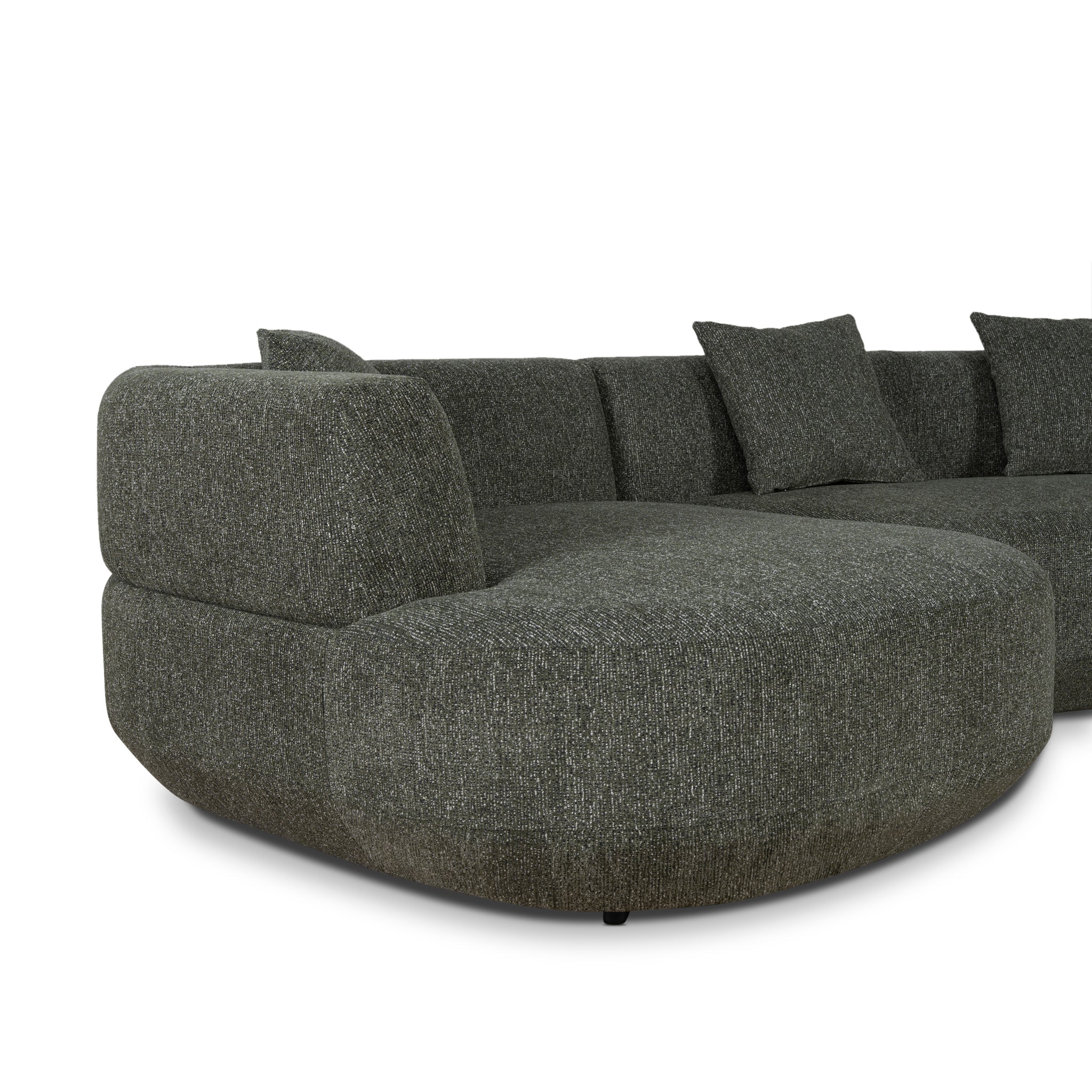 Roly Modular Left Chaise Sofa - Canopy Green - Image 21