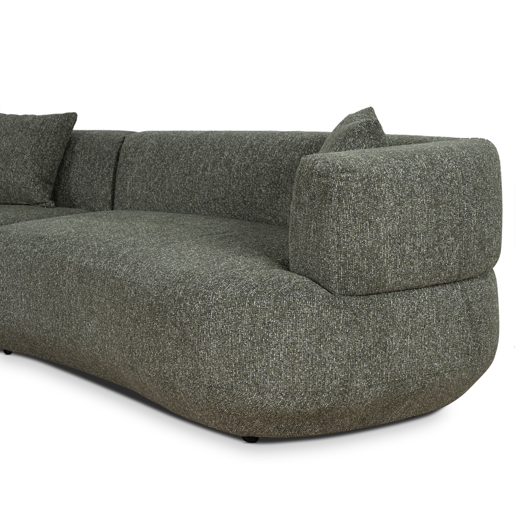 Roly Modular Left Chaise Sofa - Canopy Green - Image 9