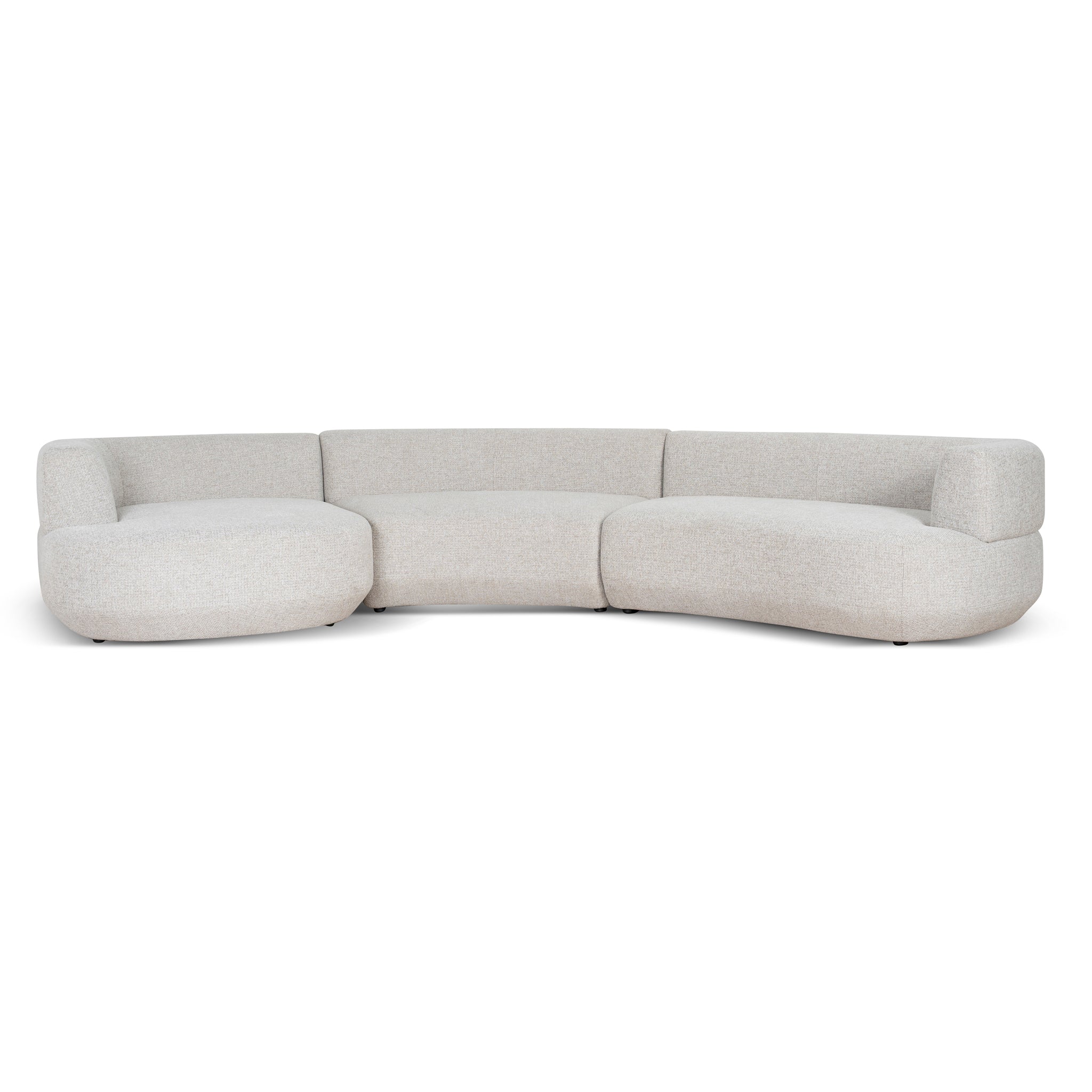 Roly Modular Left Chaise Sofa - Coral Natural Linen - Image 4
