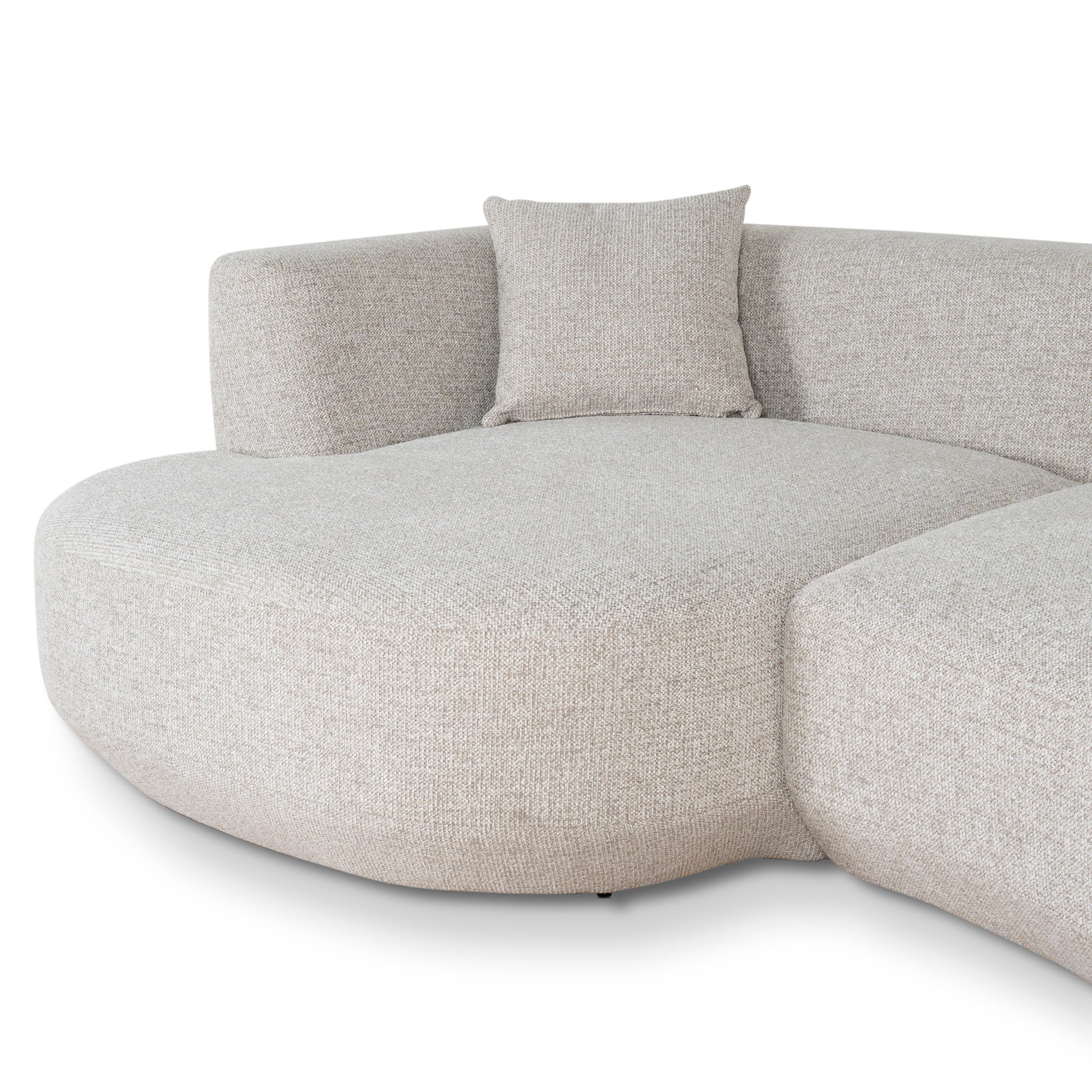 Roly Modular Left Chaise Sofa - Coral Natural Linen - Image 6