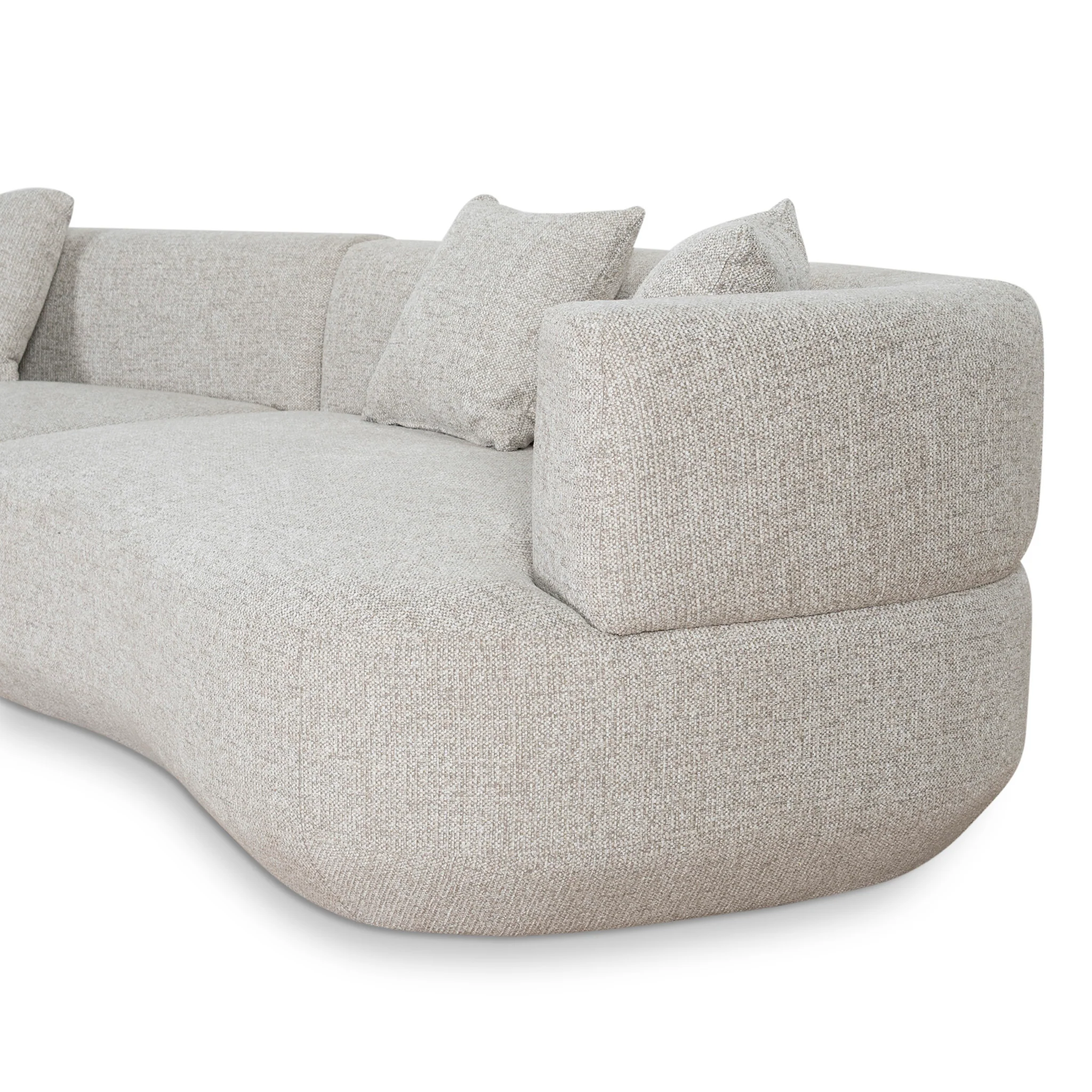 Roly Modular Left Chaise Sofa - Coral Natural Linen - Image 7
