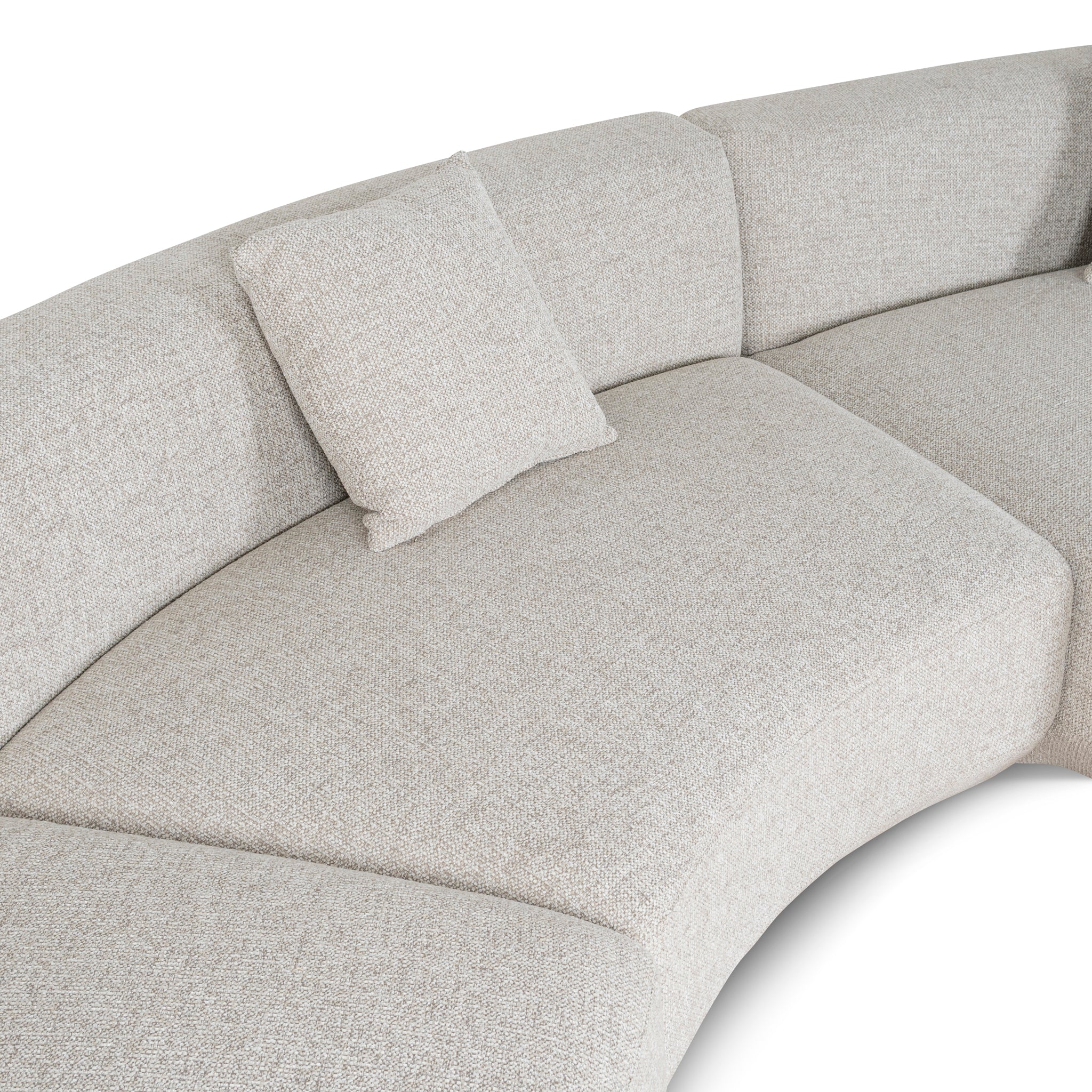 Roly Modular Left Chaise Sofa - Coral Natural Linen - Image 8