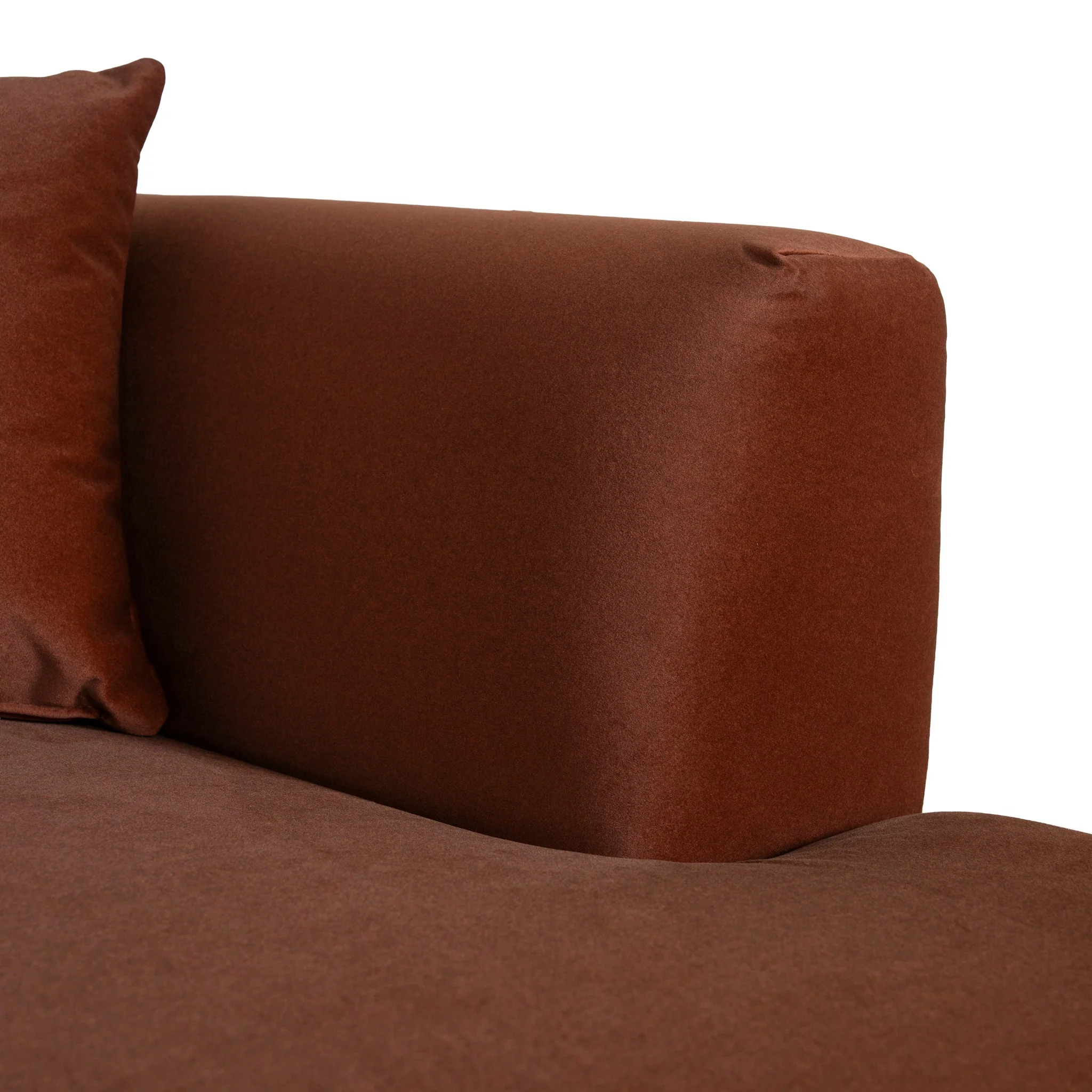 Roly Modular Right Chaise Sofa - Red Bronze - Image 14