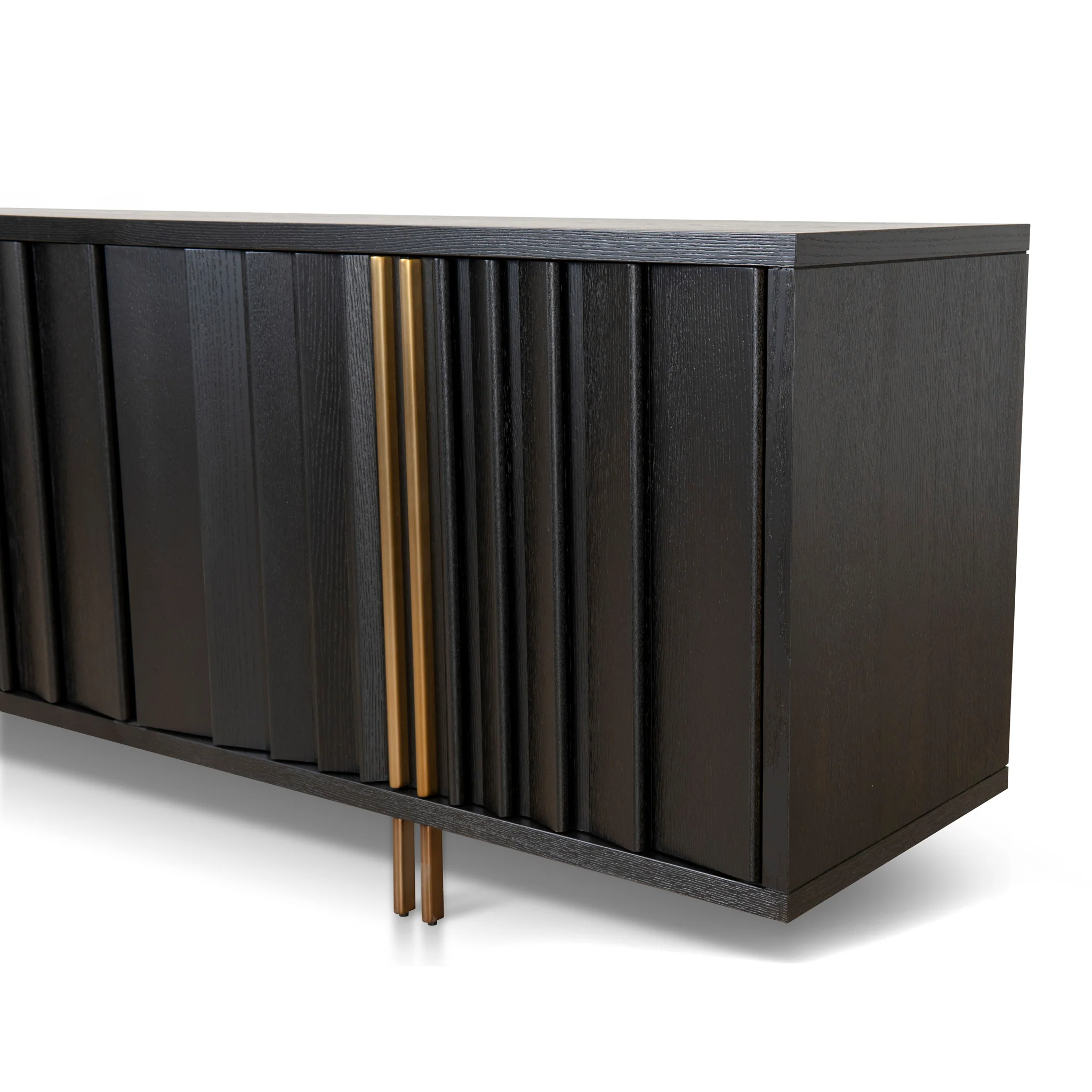 Roshan 2m Buffet Unit - Textured Espresso Black - Image 10