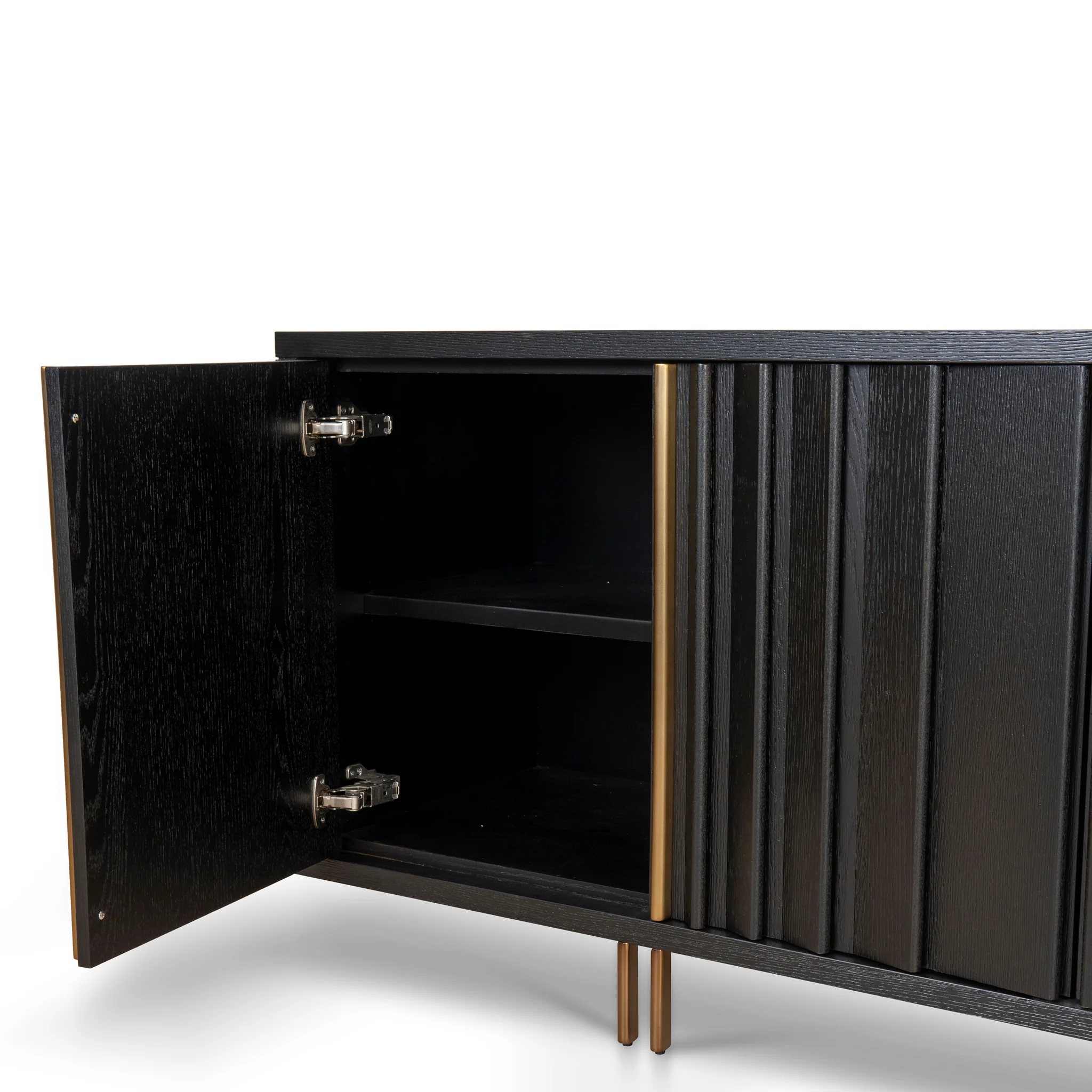 Roshan 2m Buffet Unit - Textured Espresso Black - Image 16