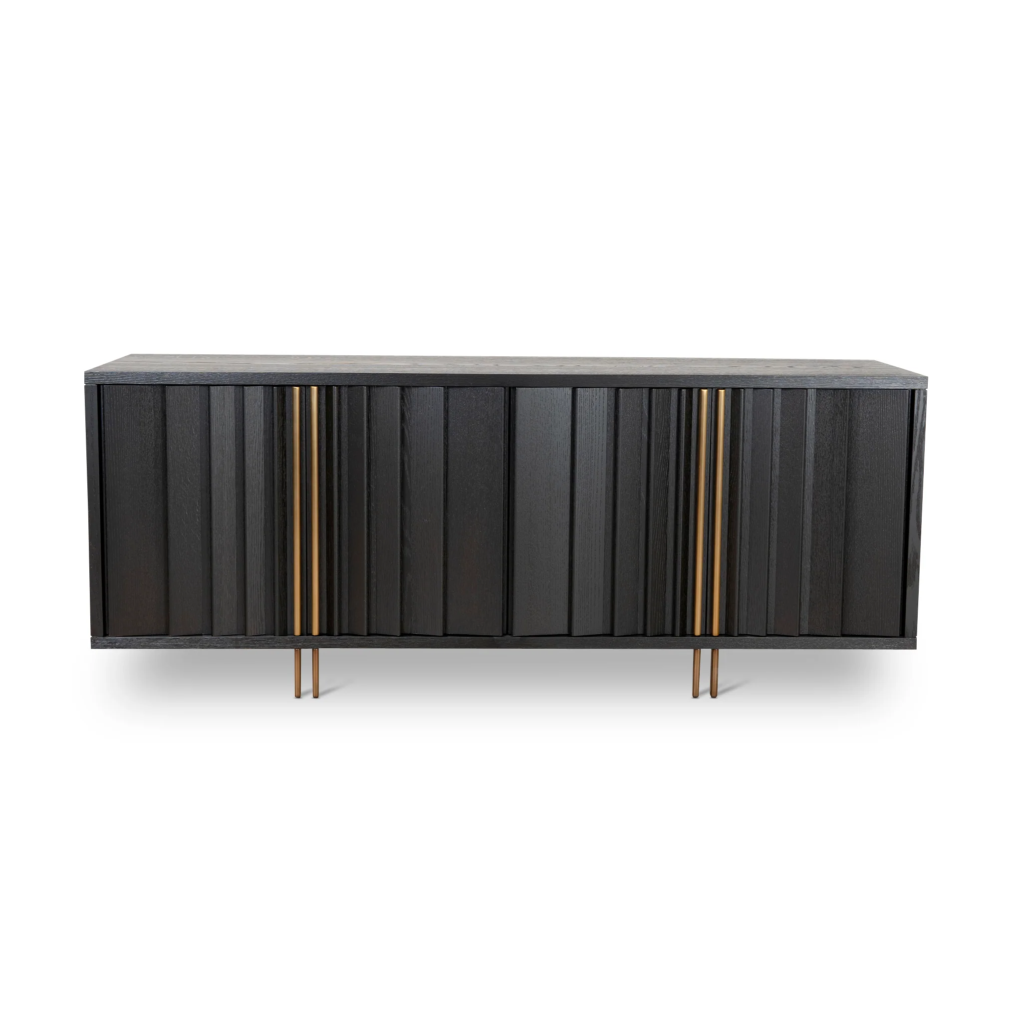Roshan 2m Buffet Unit - Textured Espresso Black - Image 2