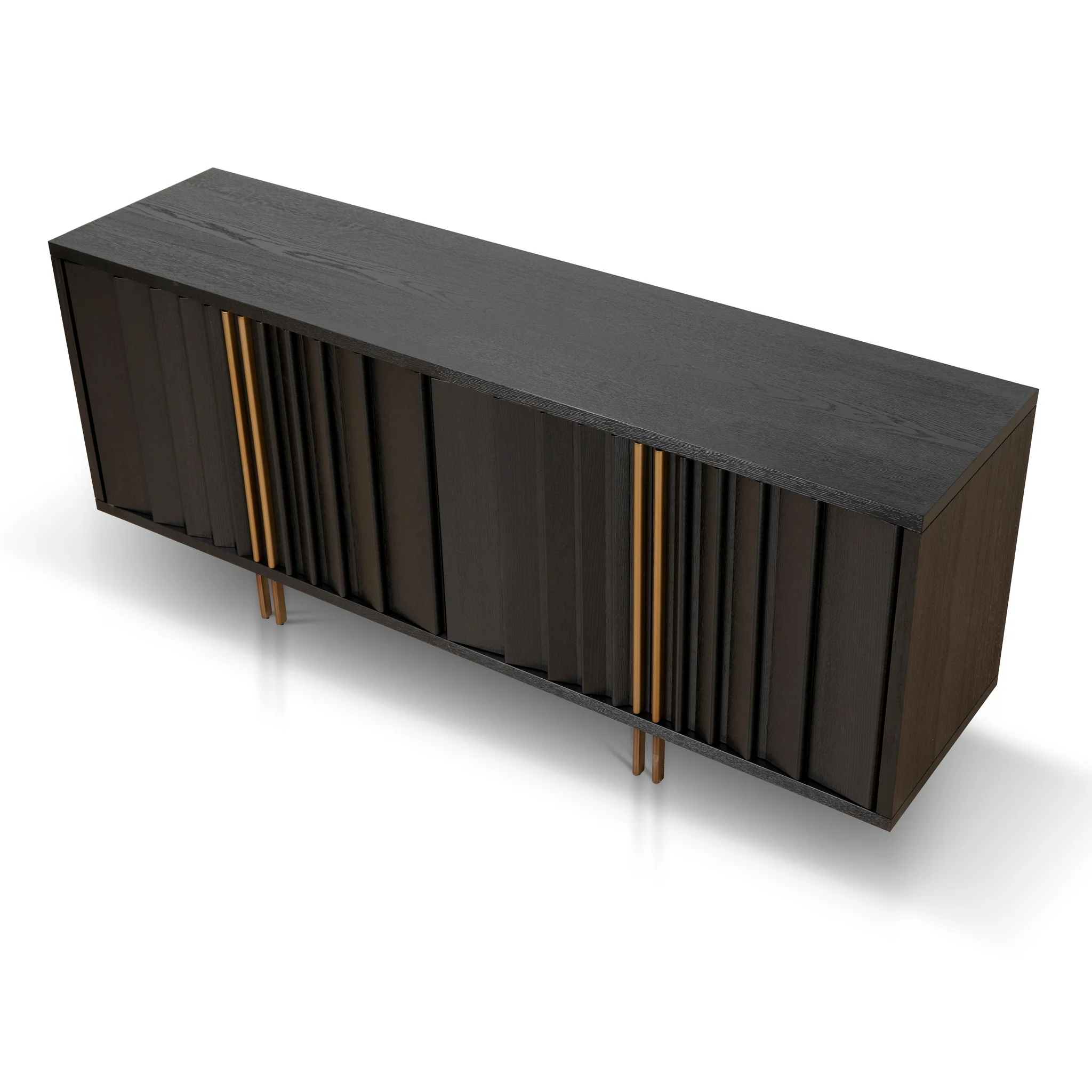 Roshan 2m Buffet Unit - Textured Espresso Black - Image 3