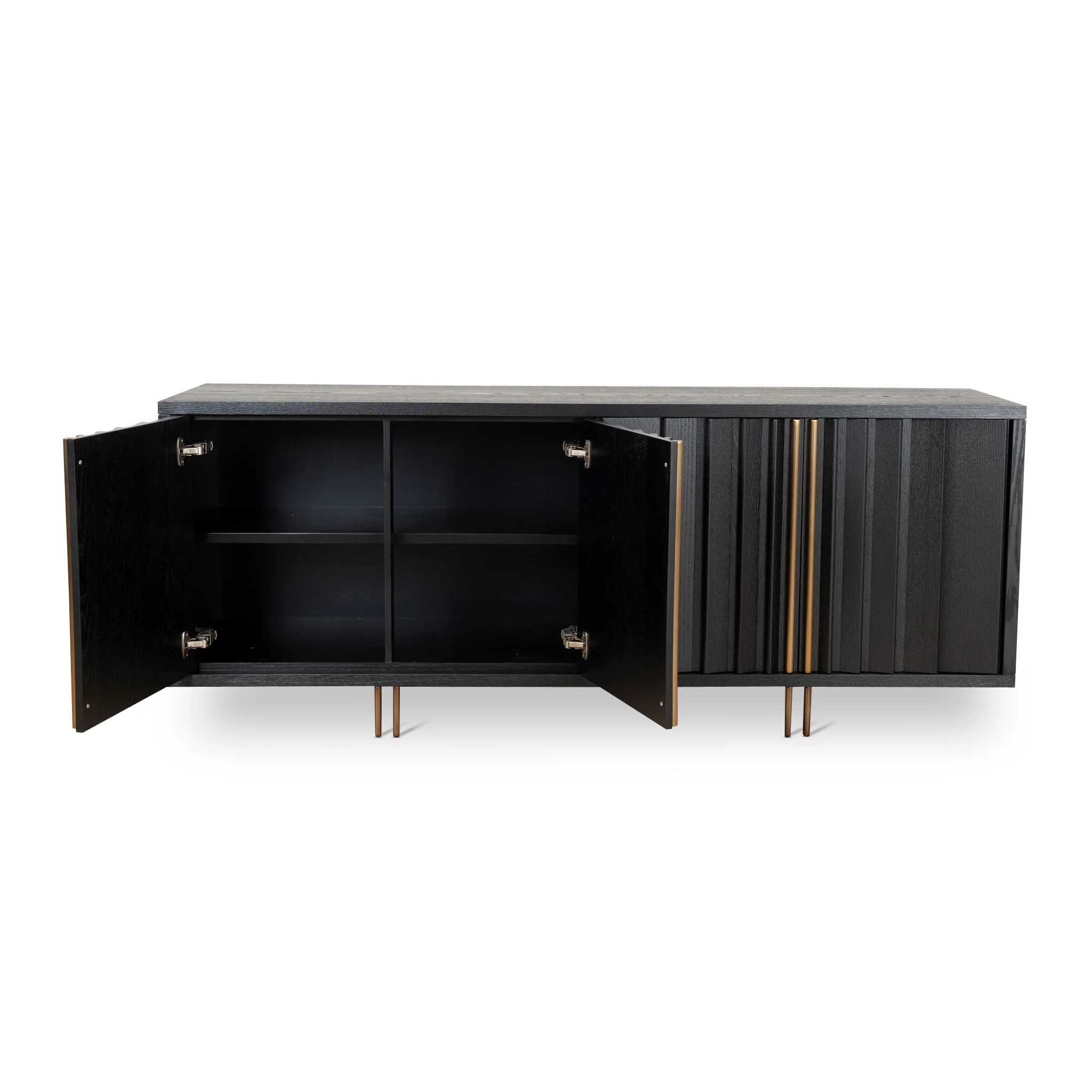 Roshan 2m Buffet Unit - Textured Espresso Black - Image 4