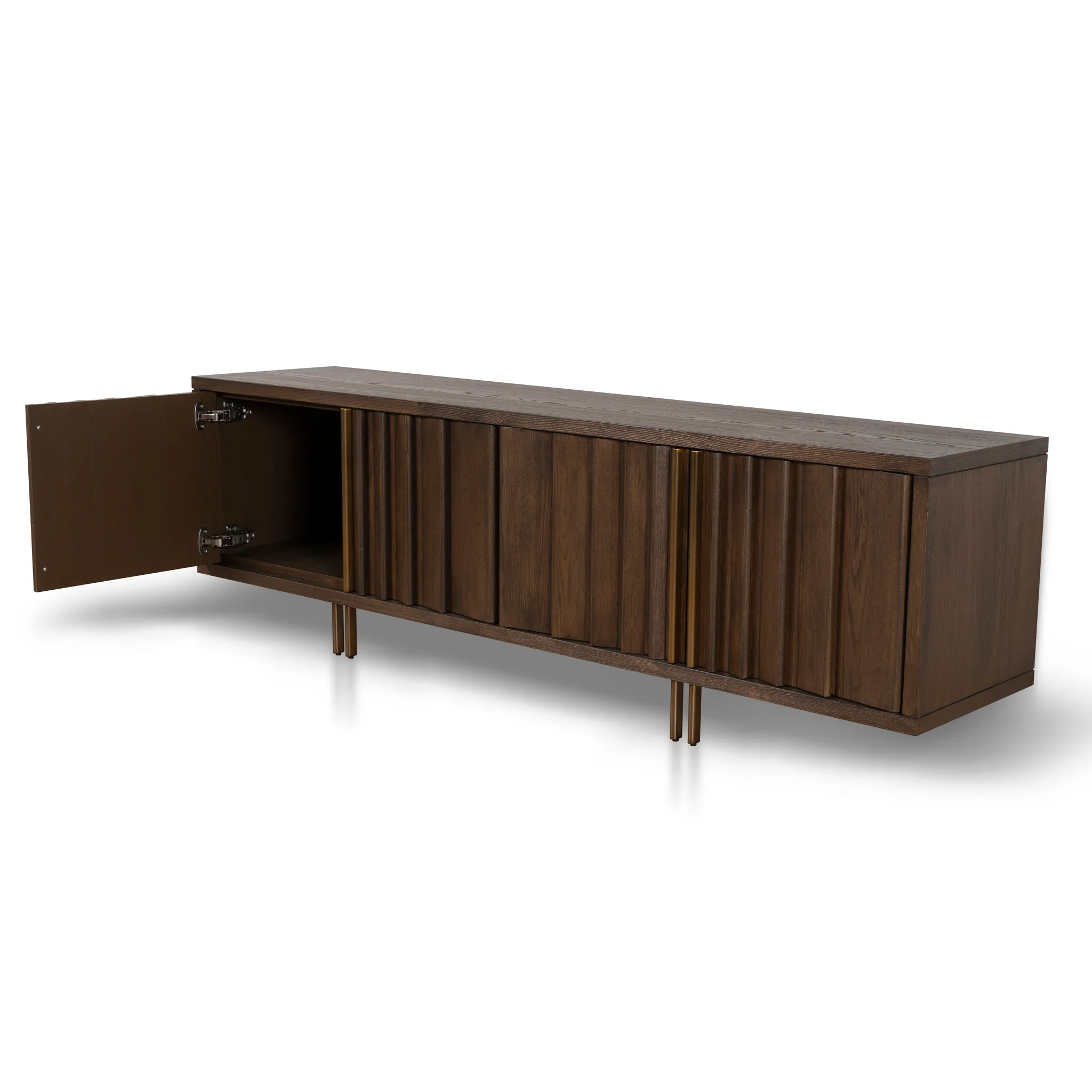 Roshan 2m TV Entertainment Unit - Caramel Oak - Image 10