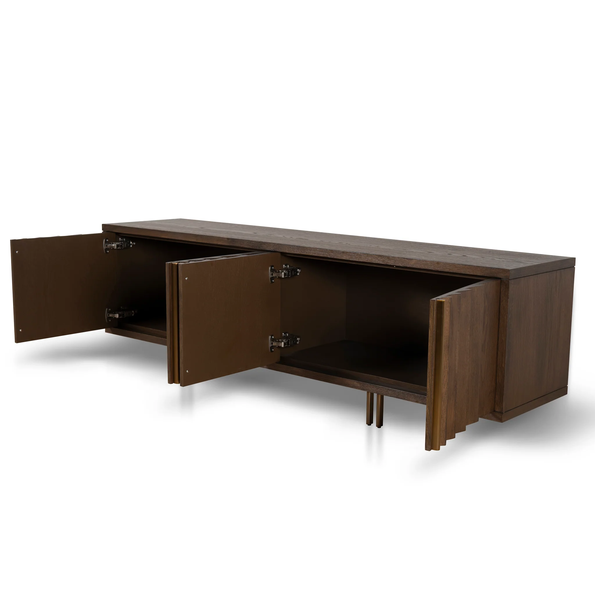 Roshan 2m TV Entertainment Unit - Caramel Oak - Image 9