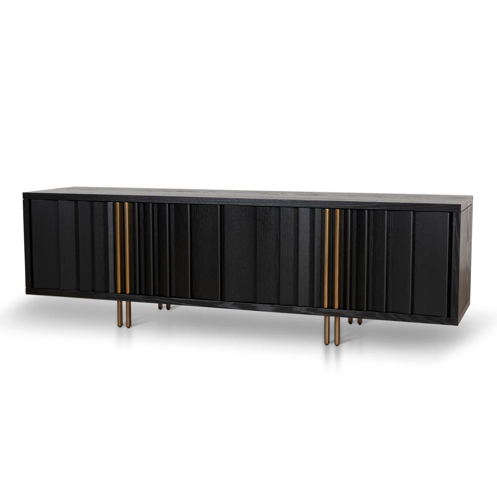 Roshan 2m TV Entertainment Unit - Textured Espresso Black - Image 4