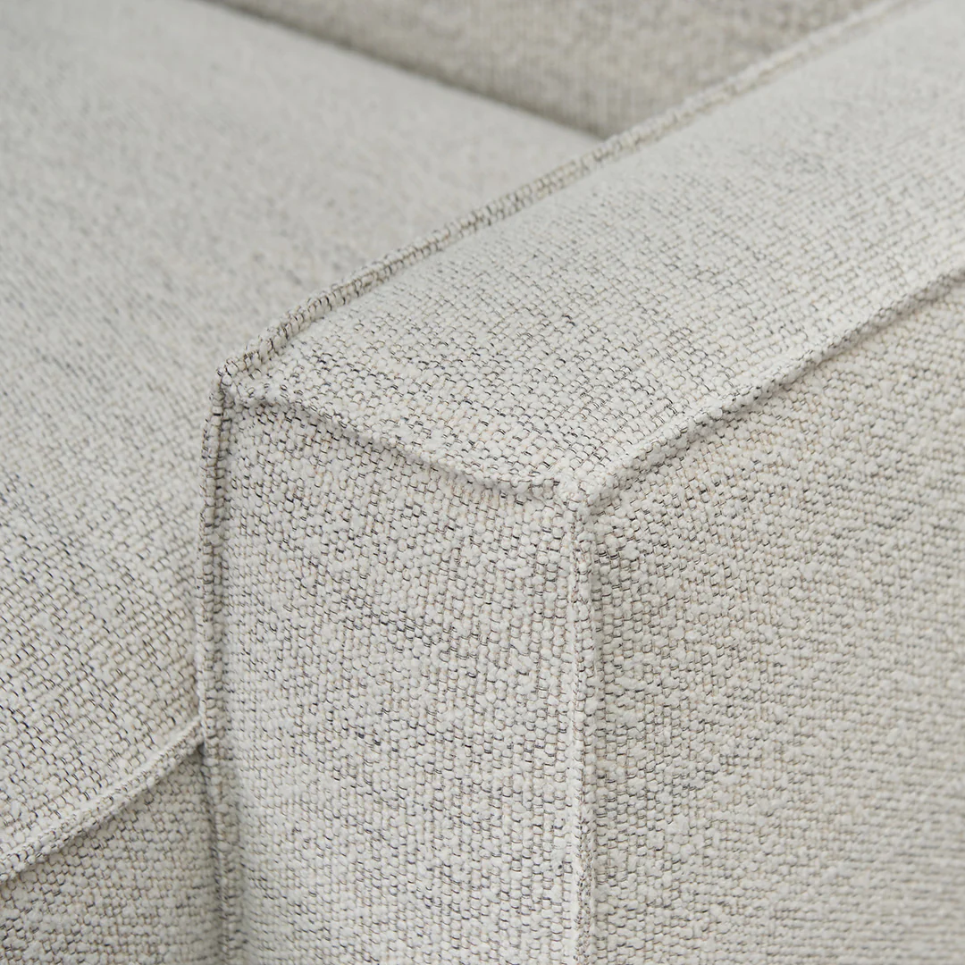 Roshil Right Chaise Fabric Sofa - Fog Grey - Image 7