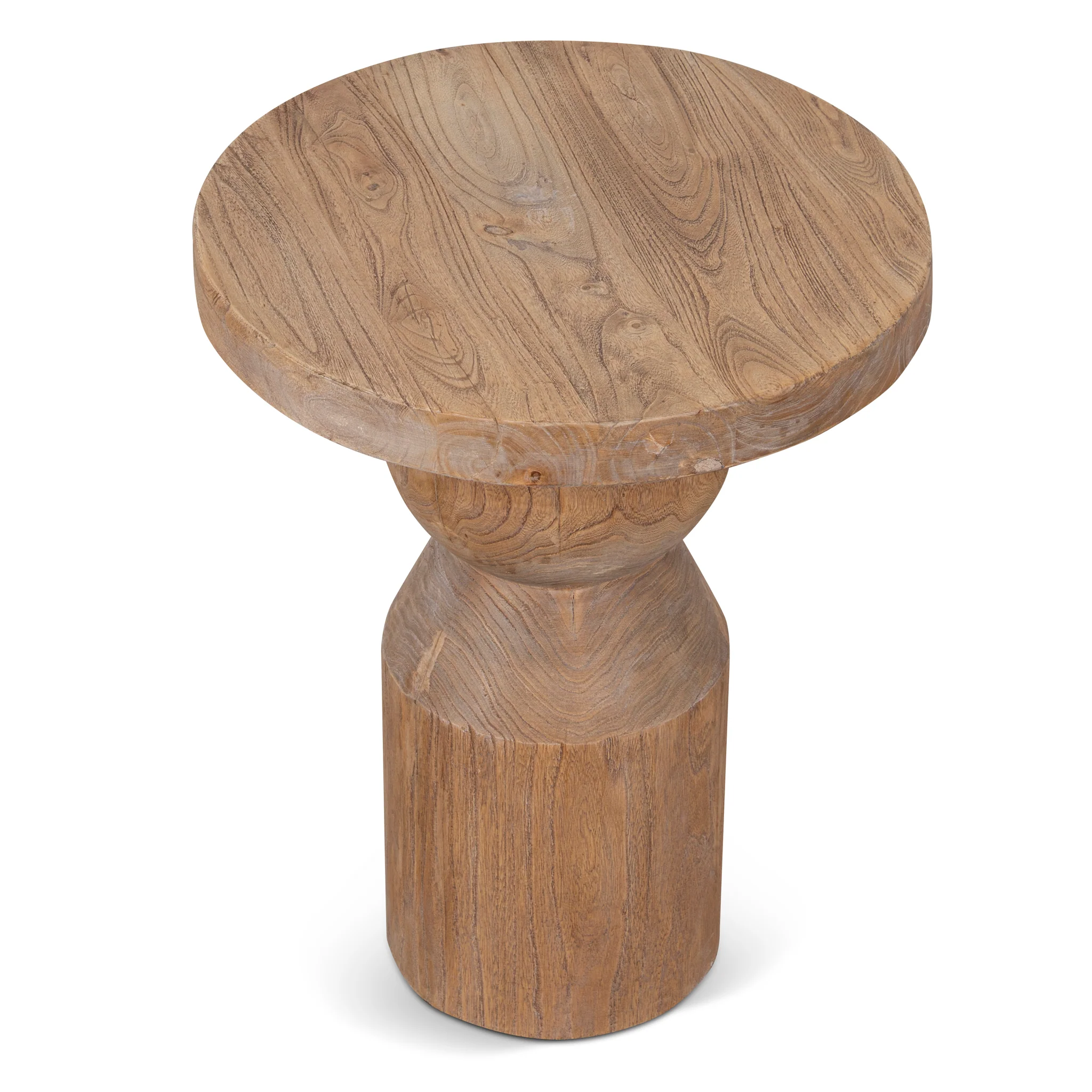 Roslain 40cm Round Side Table - Natural - Image 2