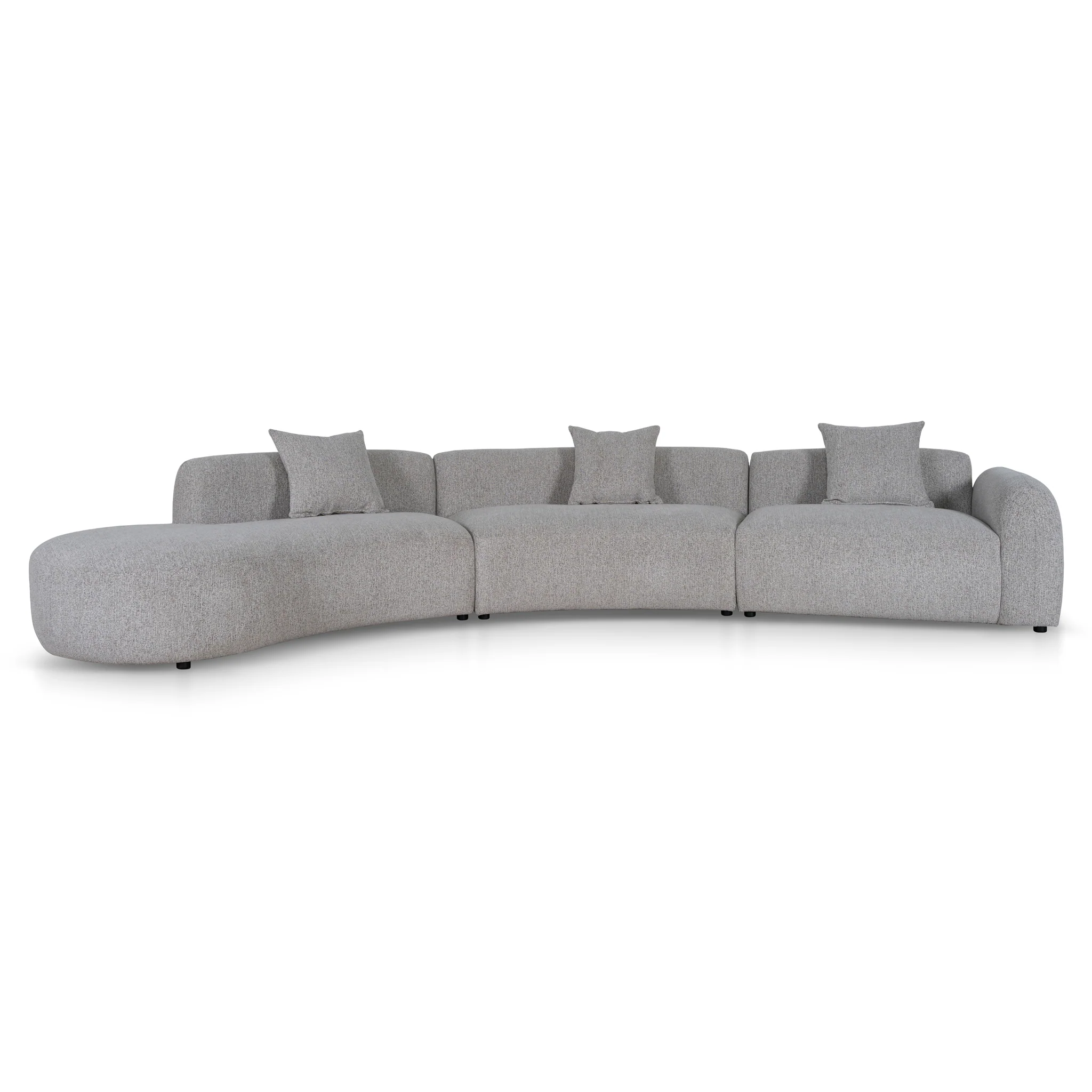 Rovena Left Chaise Modular Sofa - Mushroom Beige - Image 2