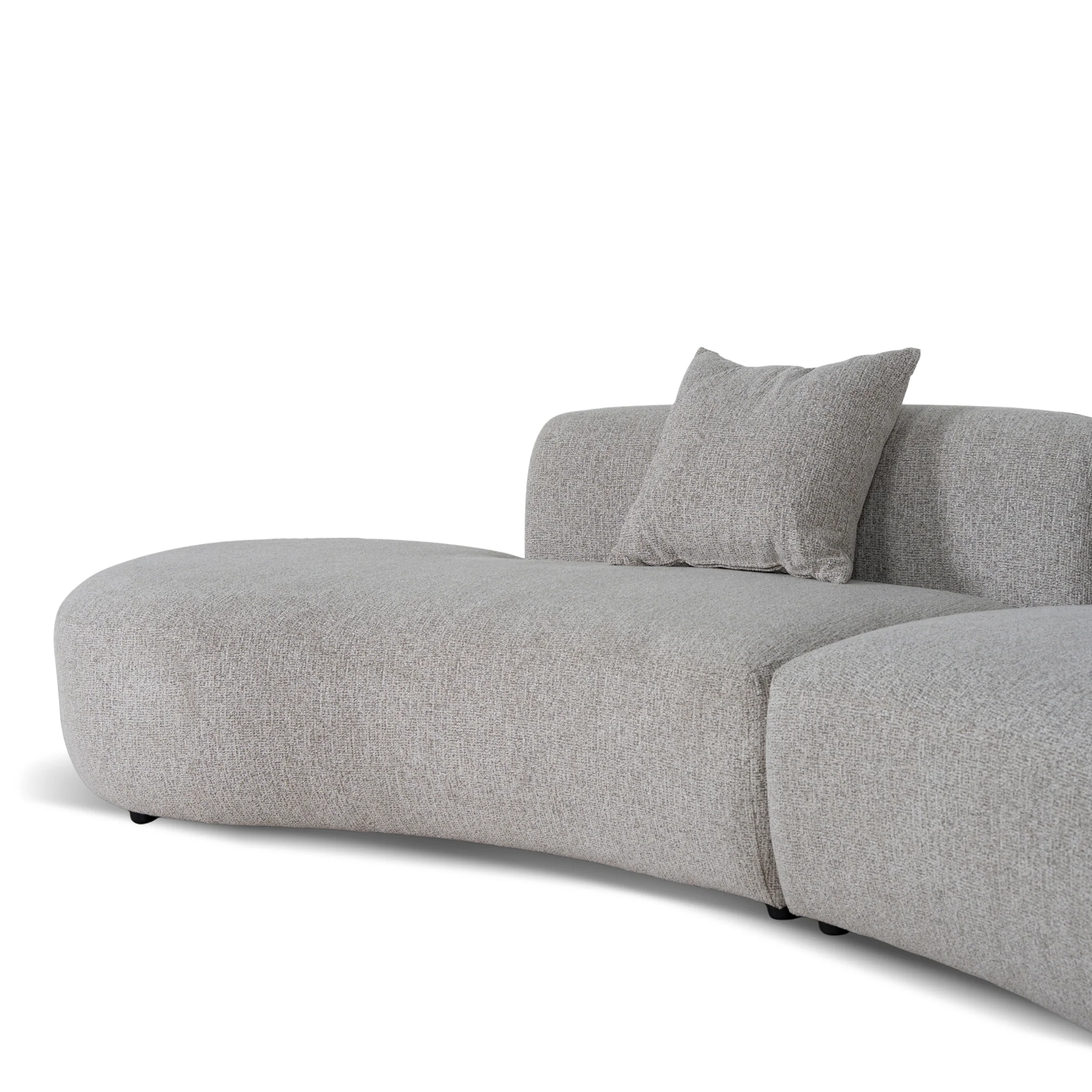 Rovena Left Chaise Modular Sofa - Mushroom Beige - Image 7