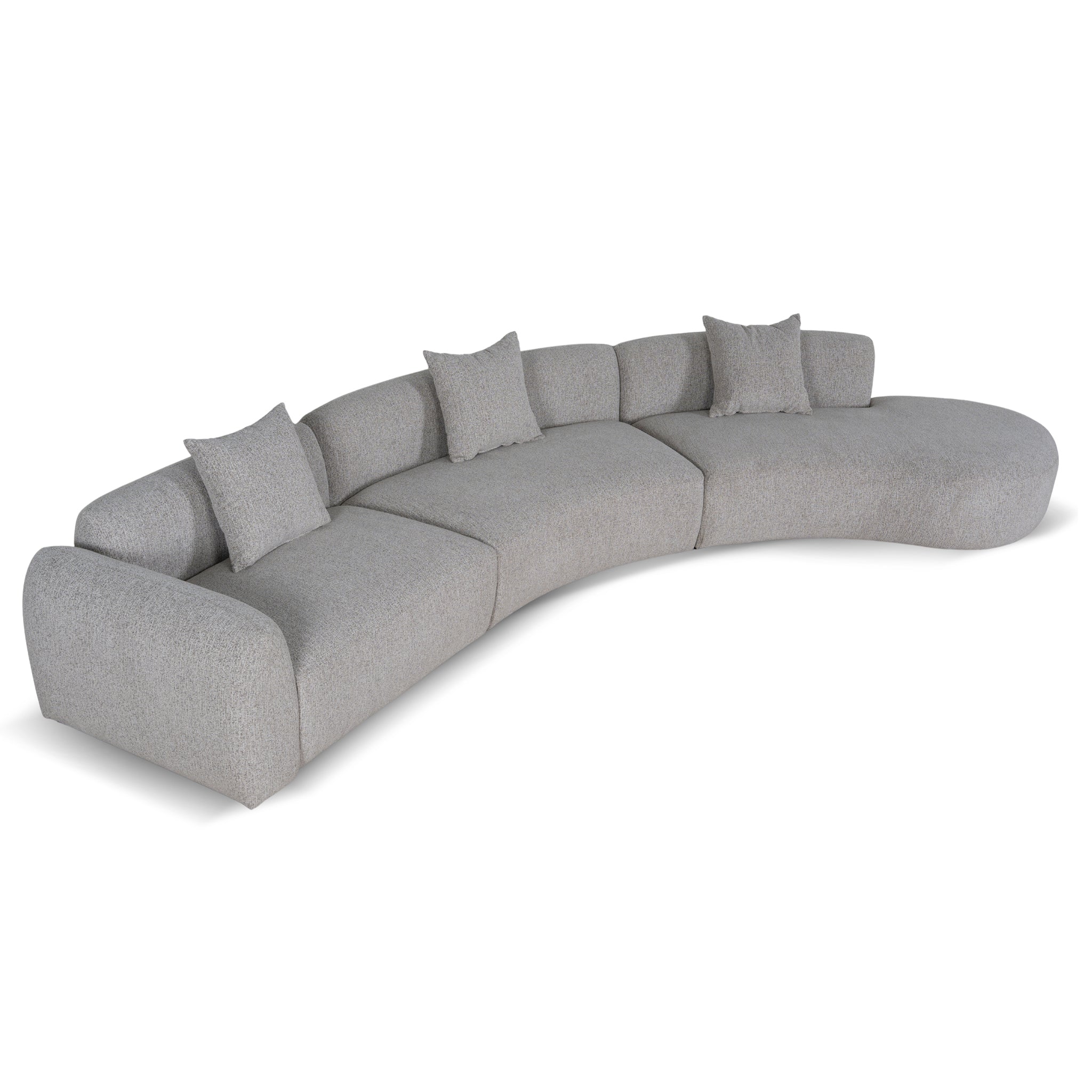 Rovena Right Chaise Modular Sofa - Mushroom Beige - Image 6
