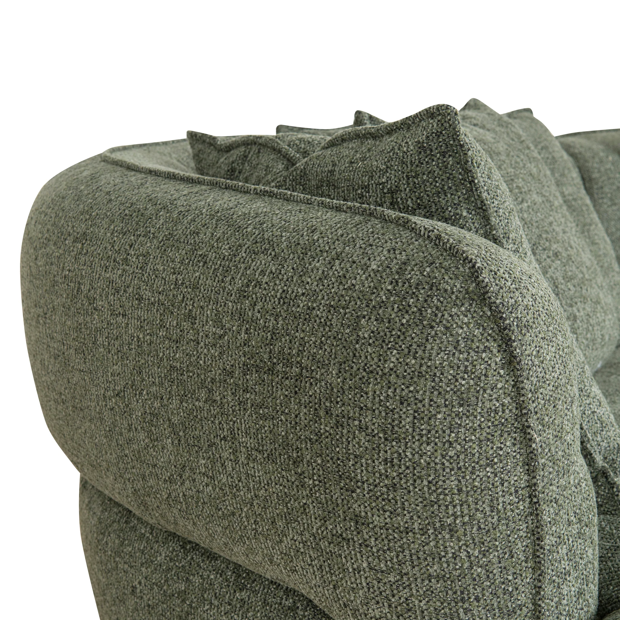 Rowe Left Chaise Sofa - Coral Dark Green - Image 15