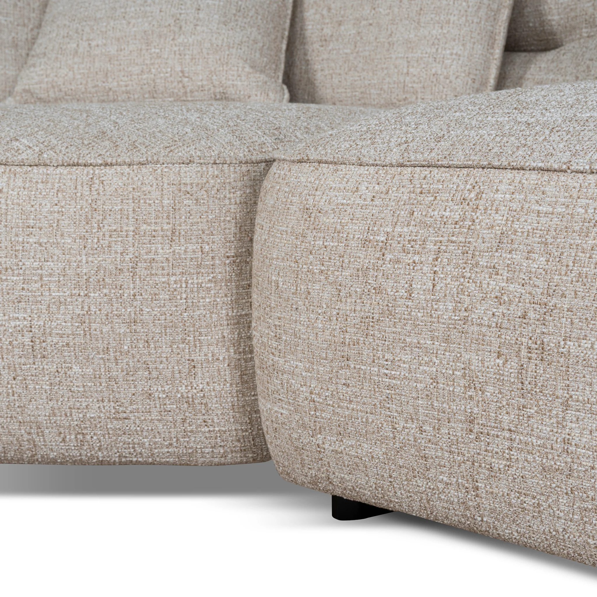 Rowe Left Chaise Sofa - Pale Beige - Image 13