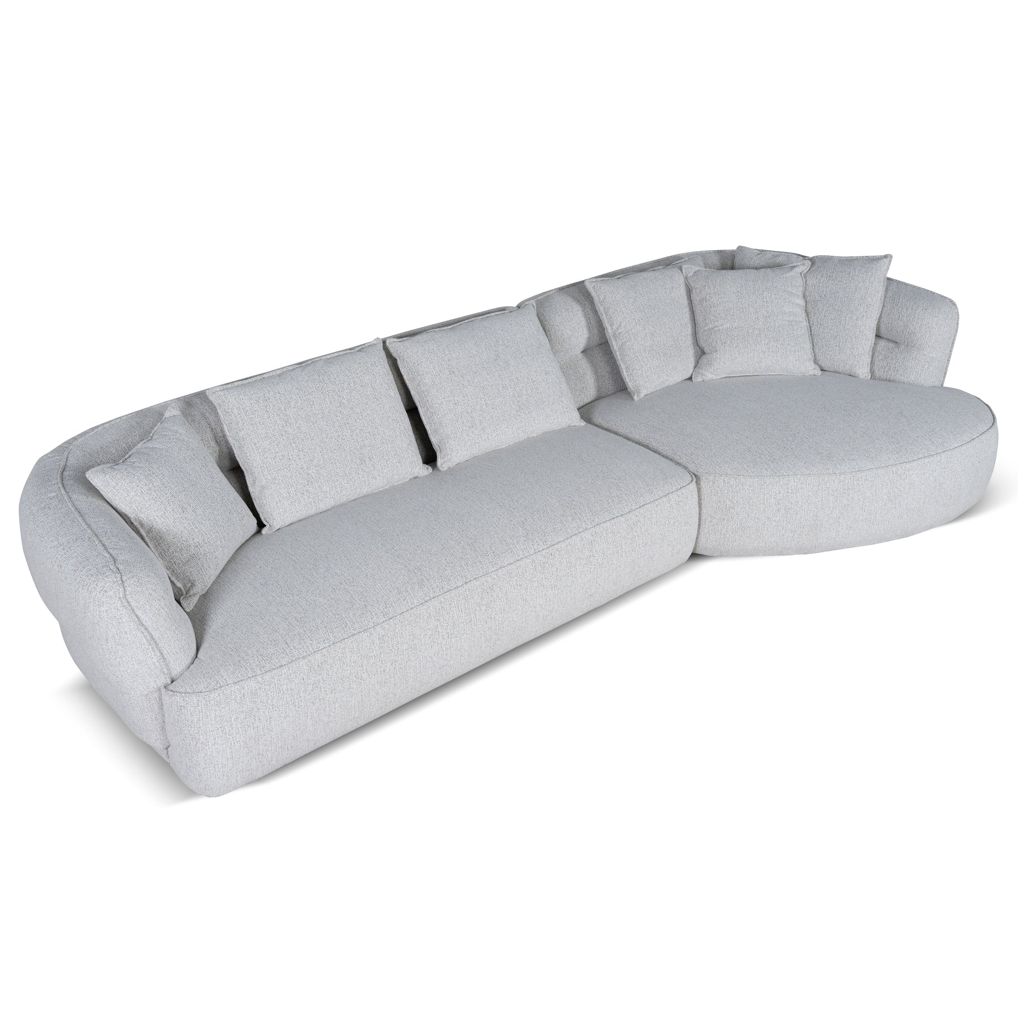 Rowe Right Chaise Sofa - Almond Beige - Image 6