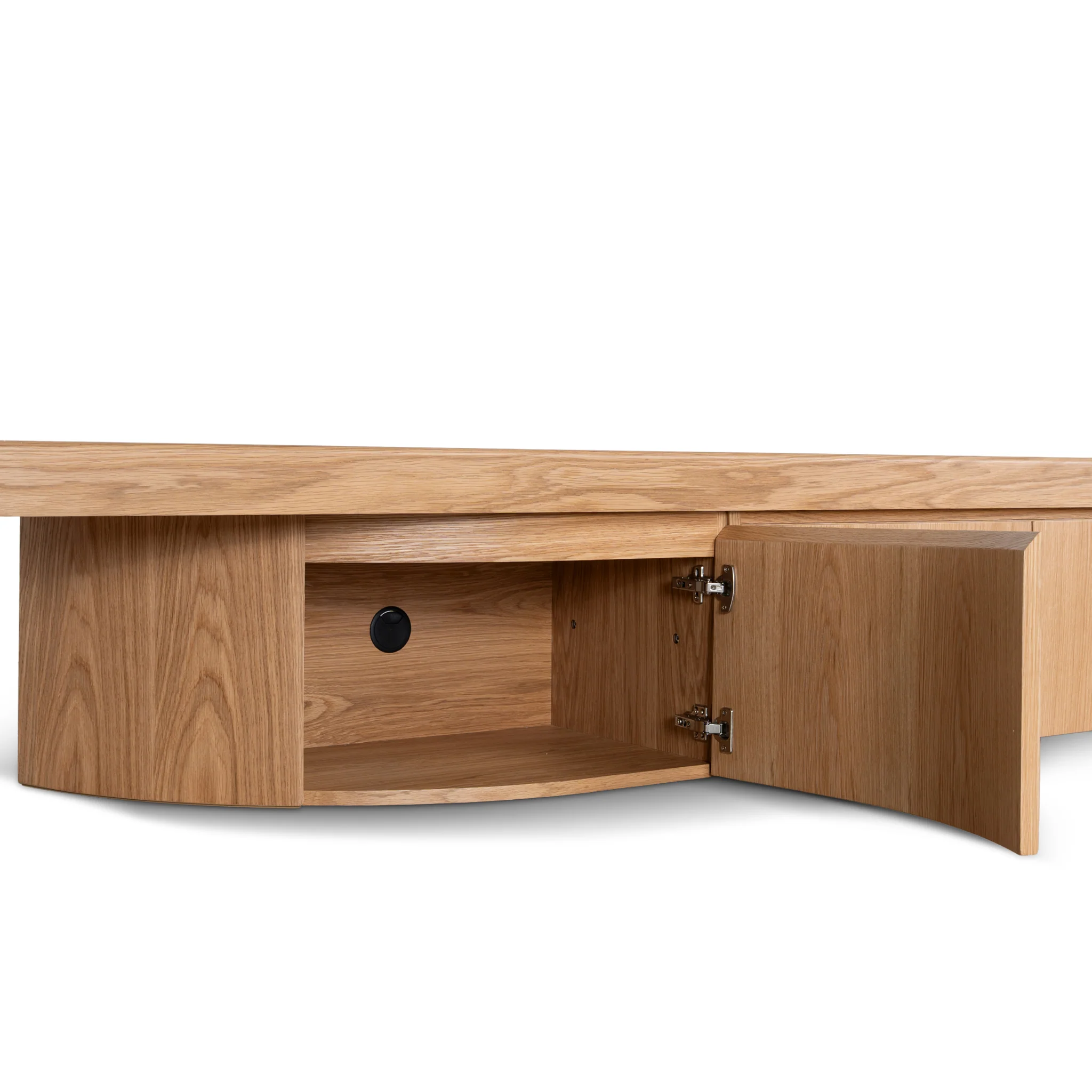 Ruvo Extendable TV Entertainment Unit - Natural Oak - Image 15