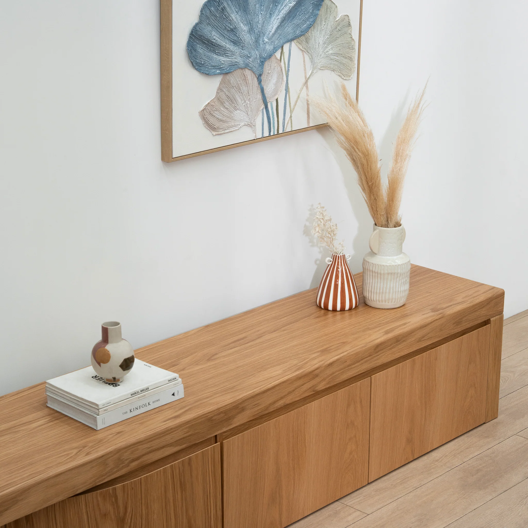 Ruvo Extendable TV Entertainment Unit - Natural Oak - Image 2