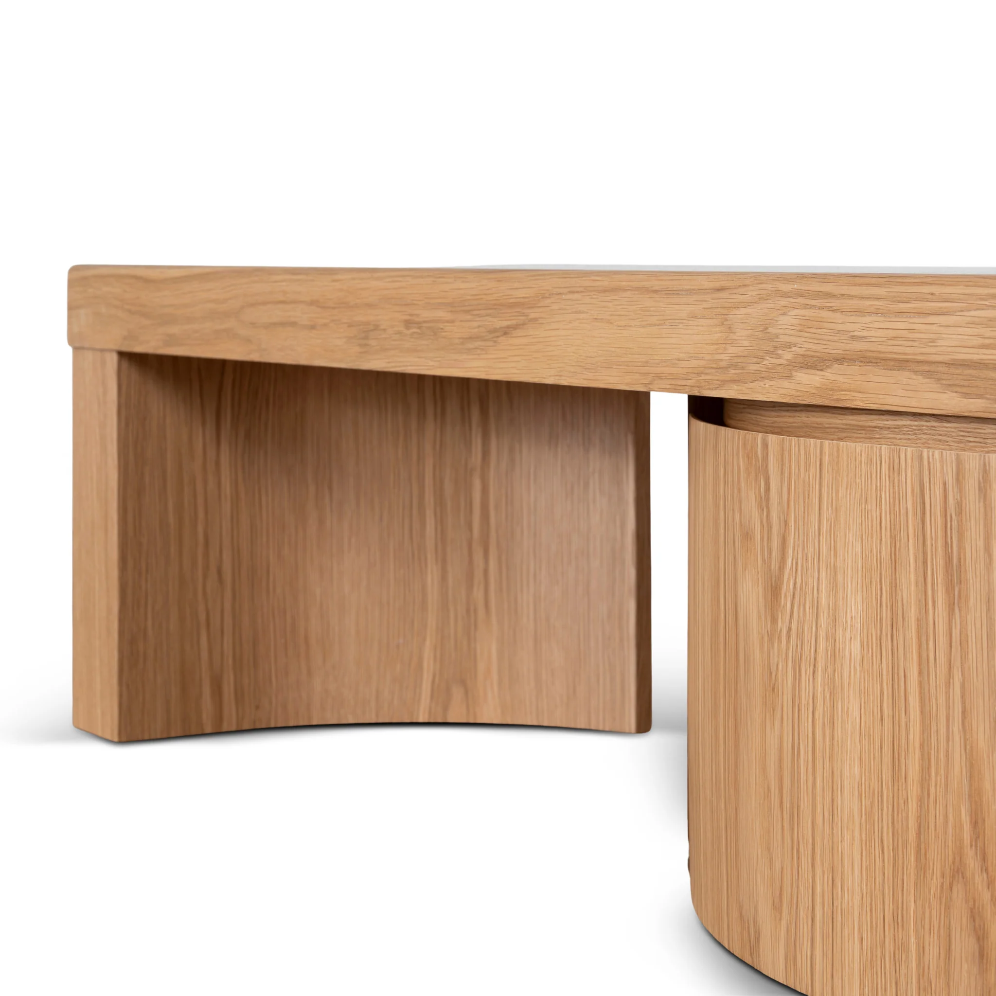 Ruvo Extendable TV Entertainment Unit - Natural Oak - Image 9
